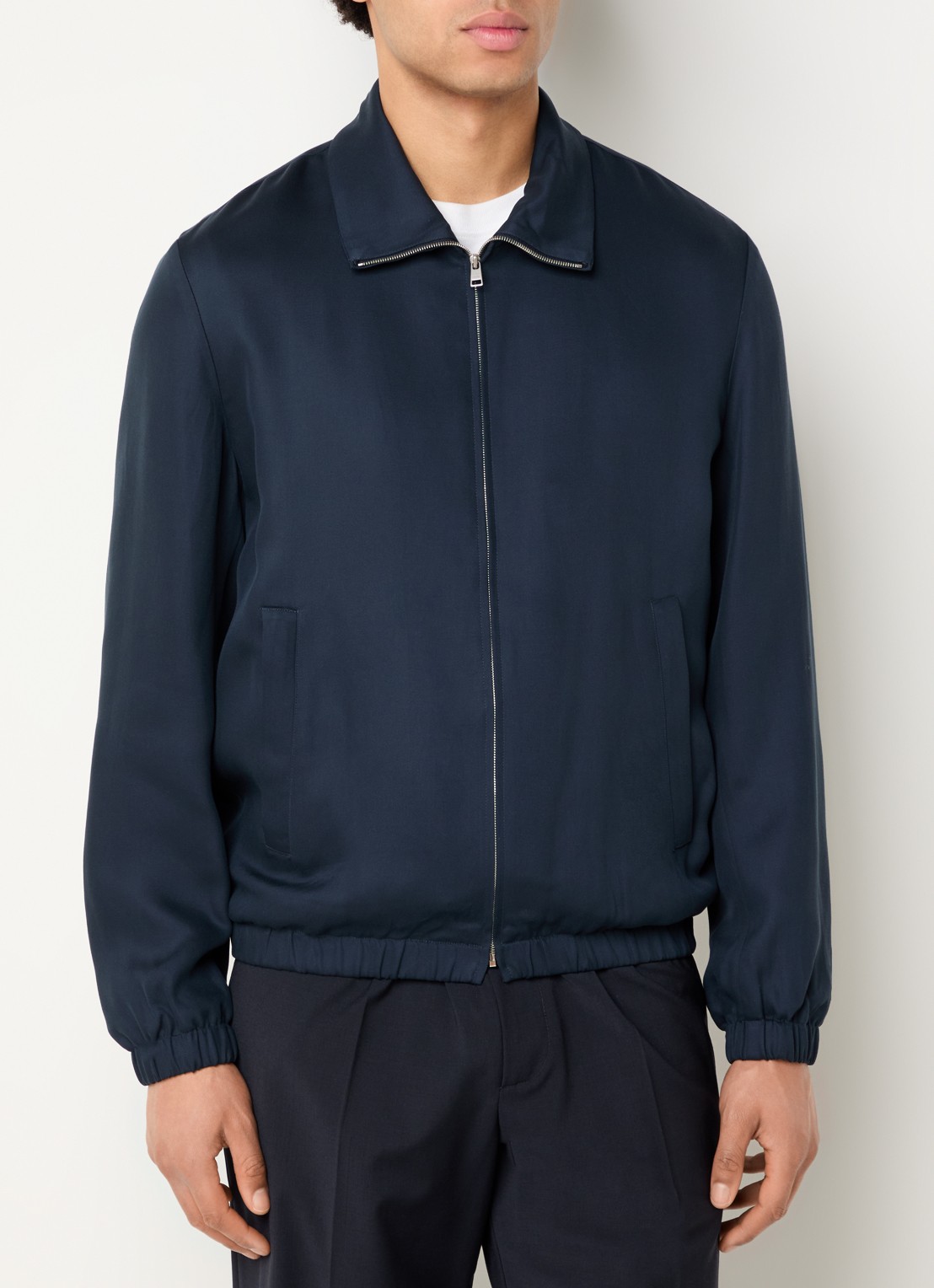 Sandro Jack met steekzakken - detail 3 donkerblauw