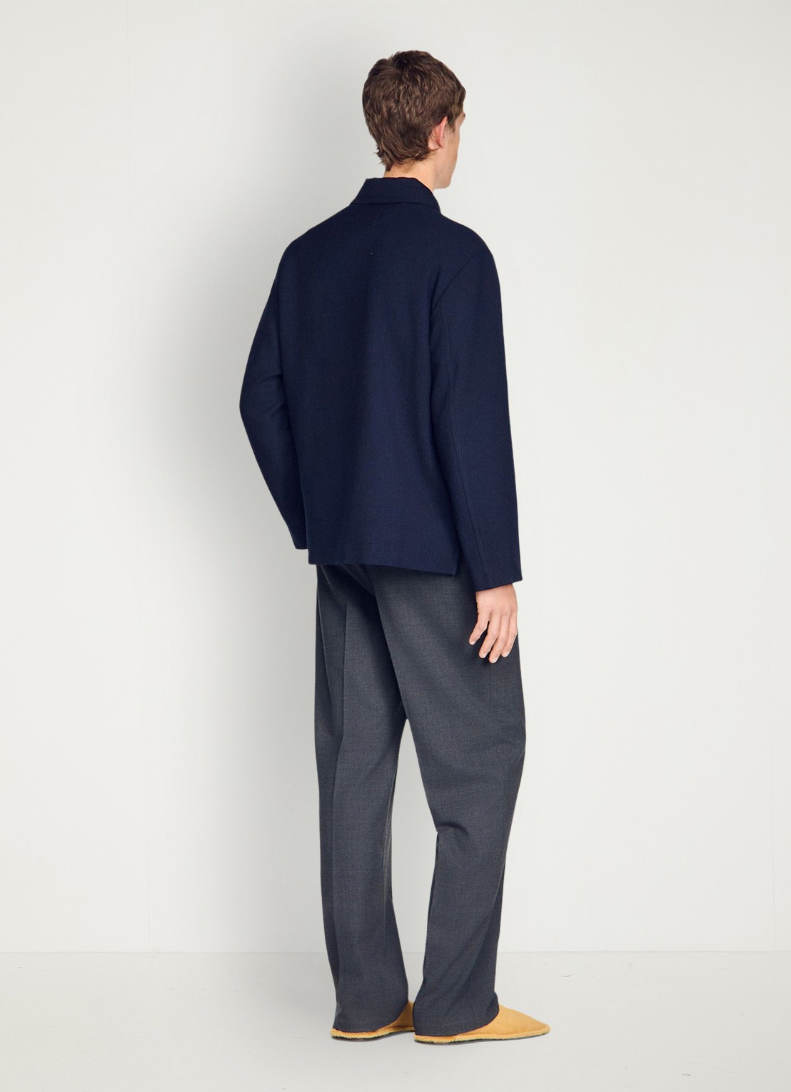 Sandro Jack van scheerwol met opgestikte zakken - achterkant 6 midnight blue / blauw
