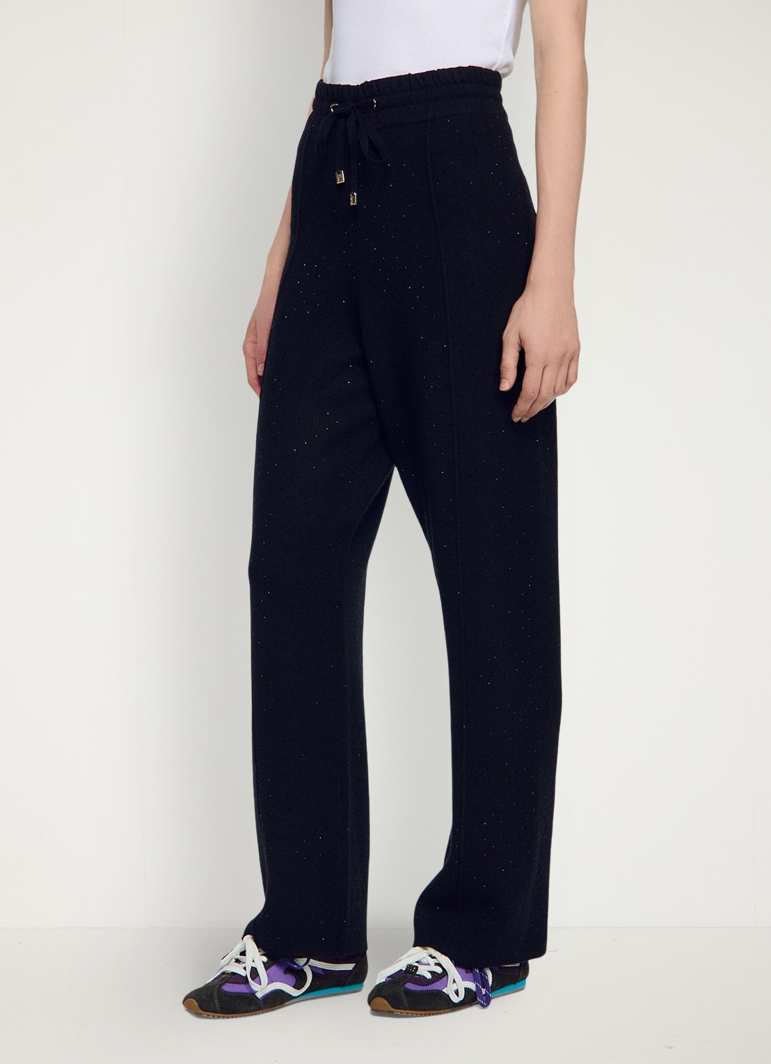 Sandro Joggingbroek met strass - detail zwart