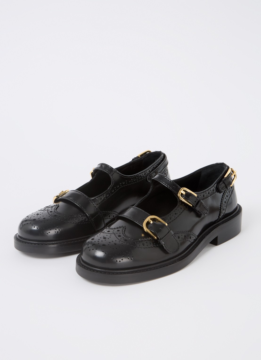 Sandro Loafer van leer - detail 3 zwart