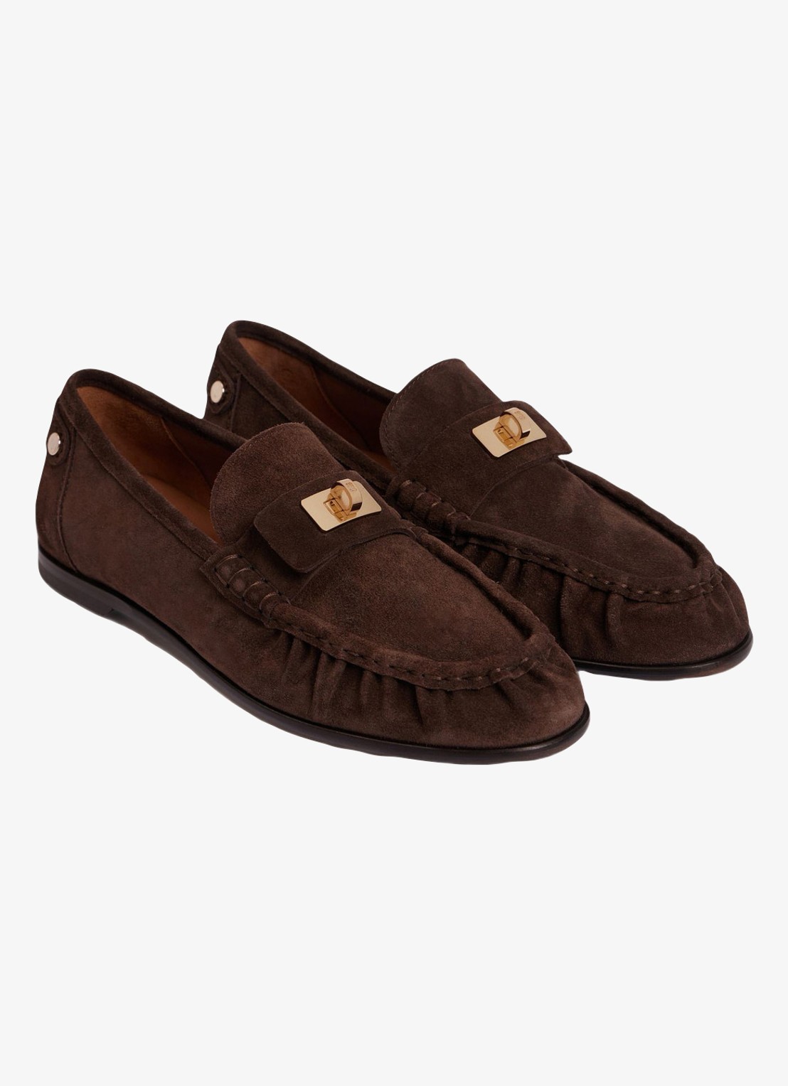 Sandro Loafers van suède - detail 2 brown / bruin