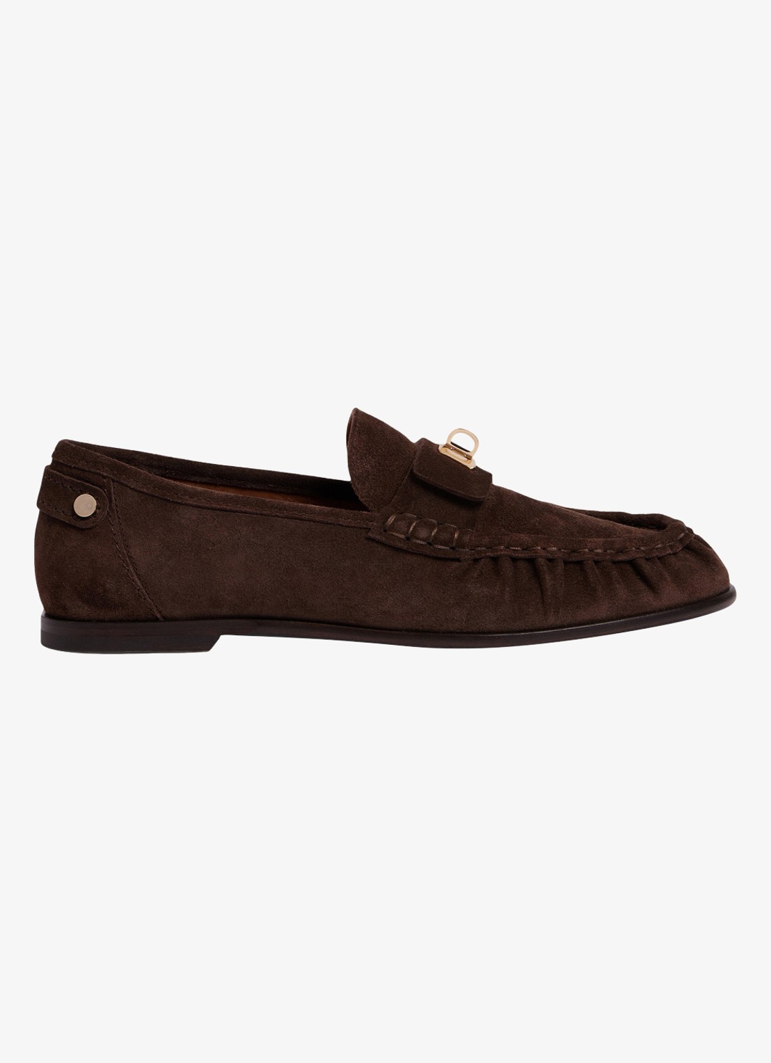 Sandro Loafers van suède - voorkant 4 brown / bruin