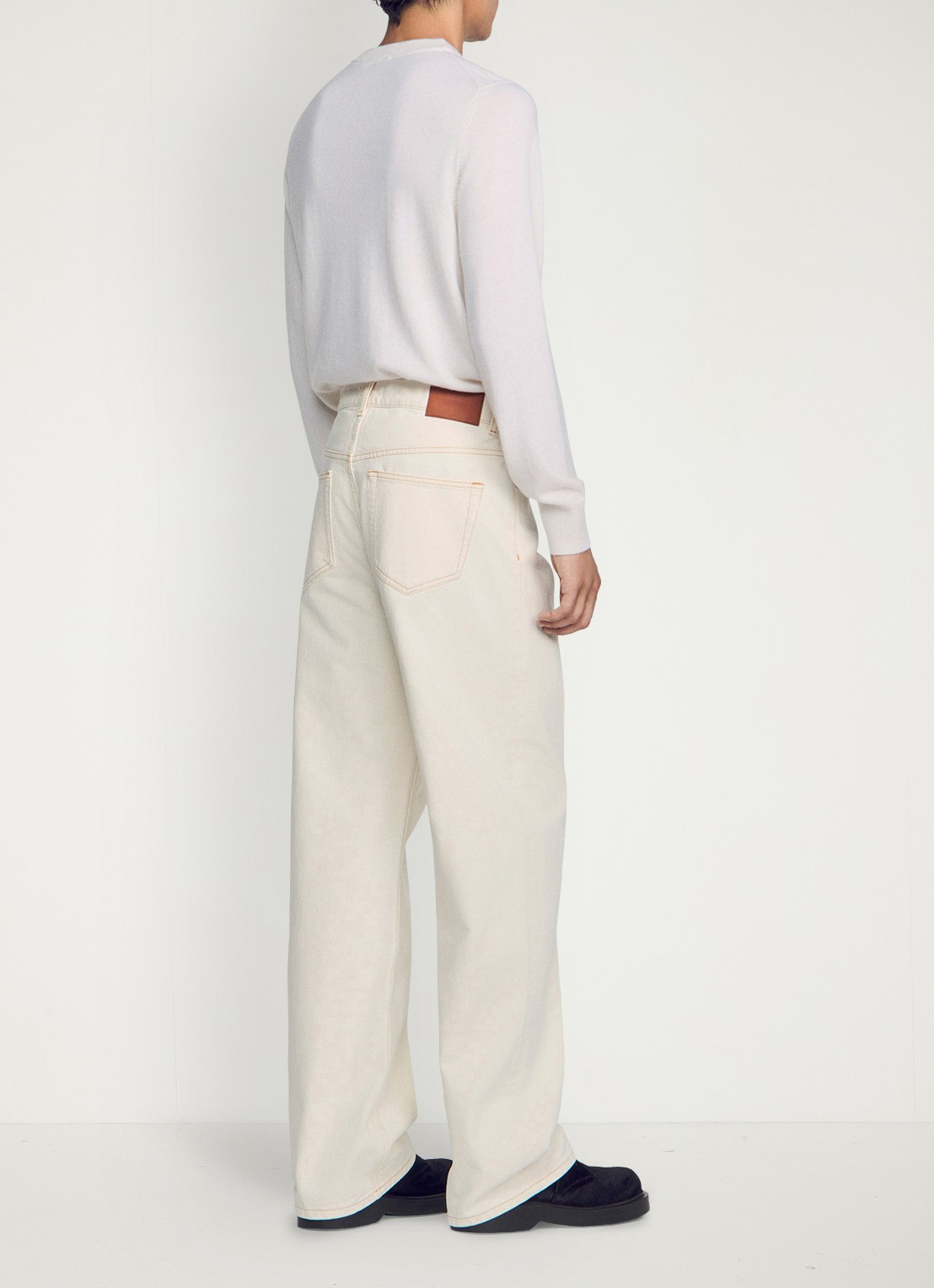 Sandro Loose fit jeans met gekleurde wassing - achterkant 6 ivoor