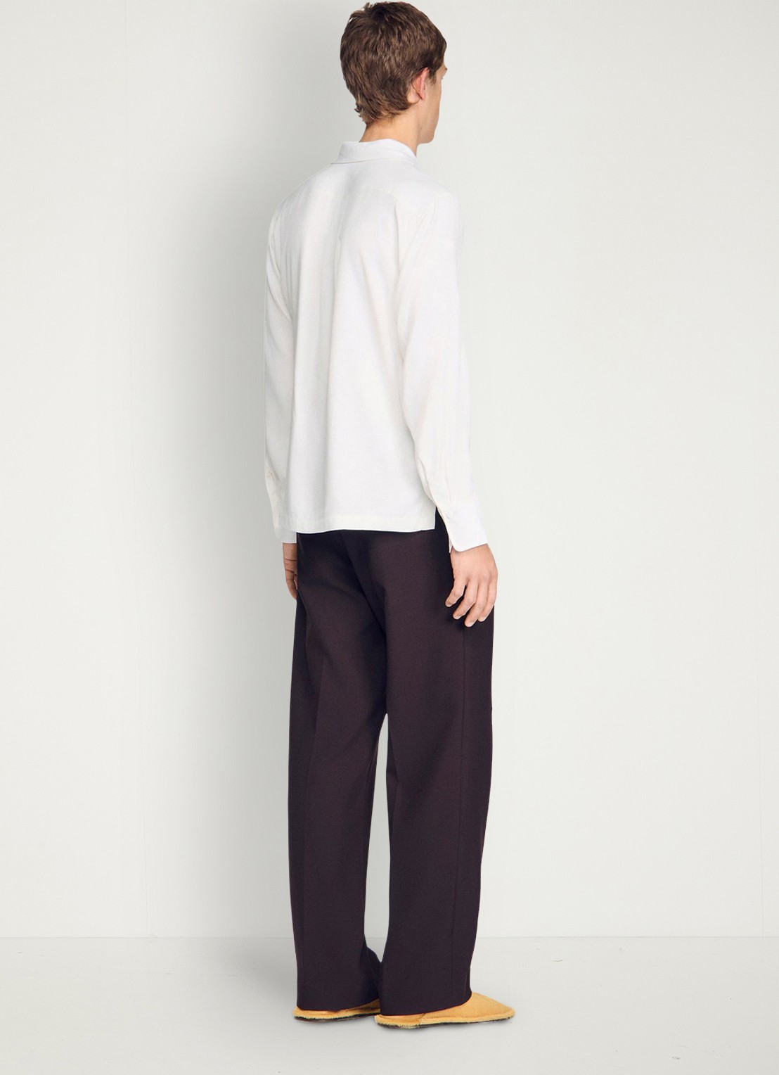 Sandro Loose fit overhemd met knoopsluiting - achterkant white / wit