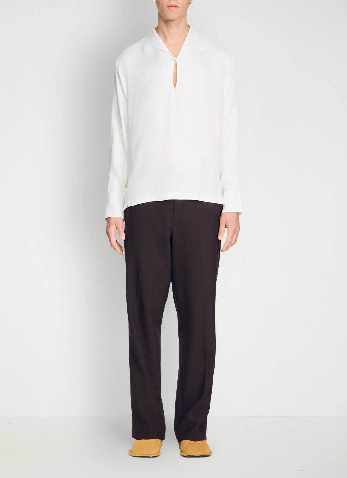 Sandro Loose fit overhemd met knoopsluiting - detail 4 white / wit