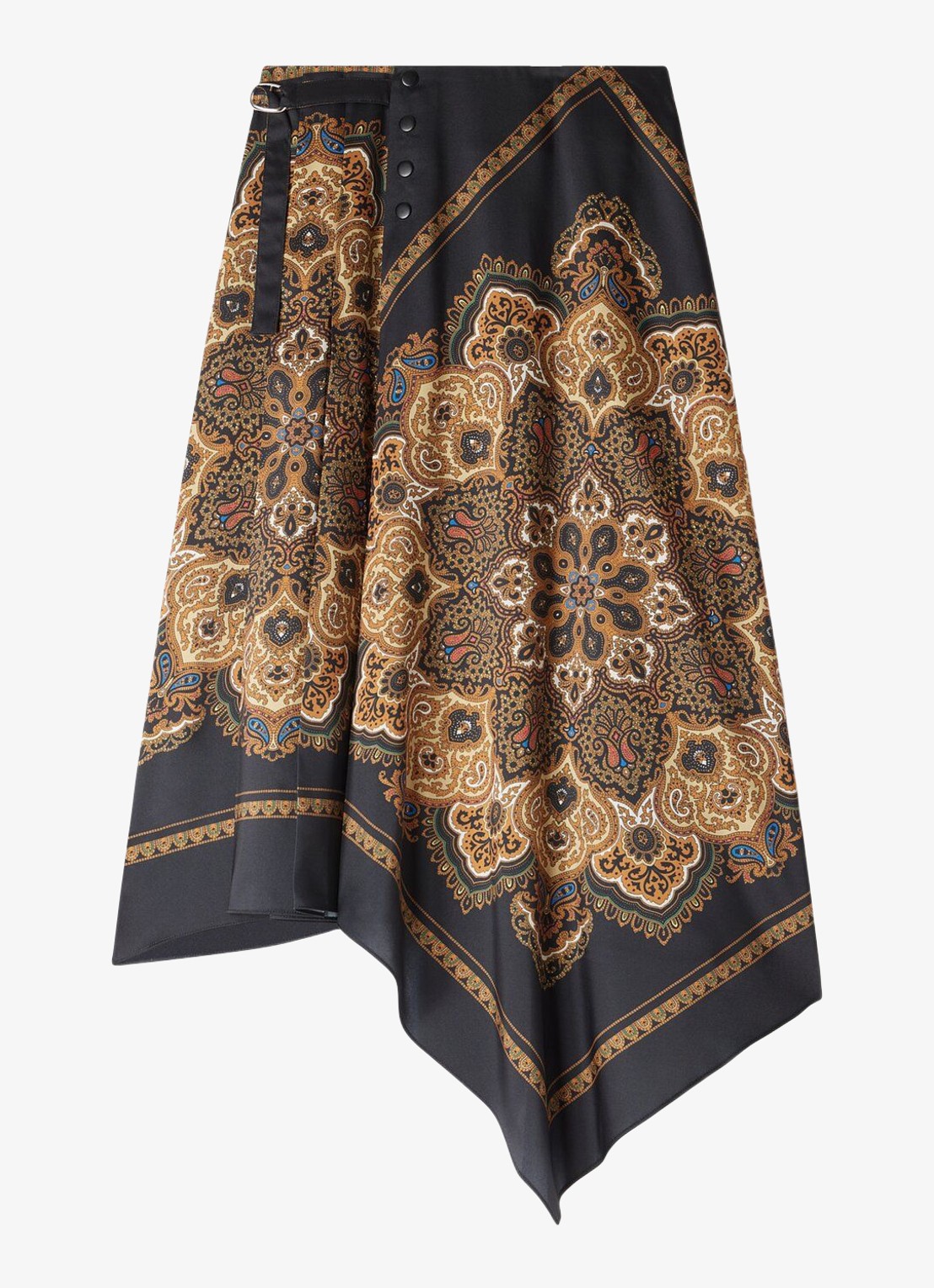 Sandro Midi rok met jacquard print - voorkant 5 multicolor