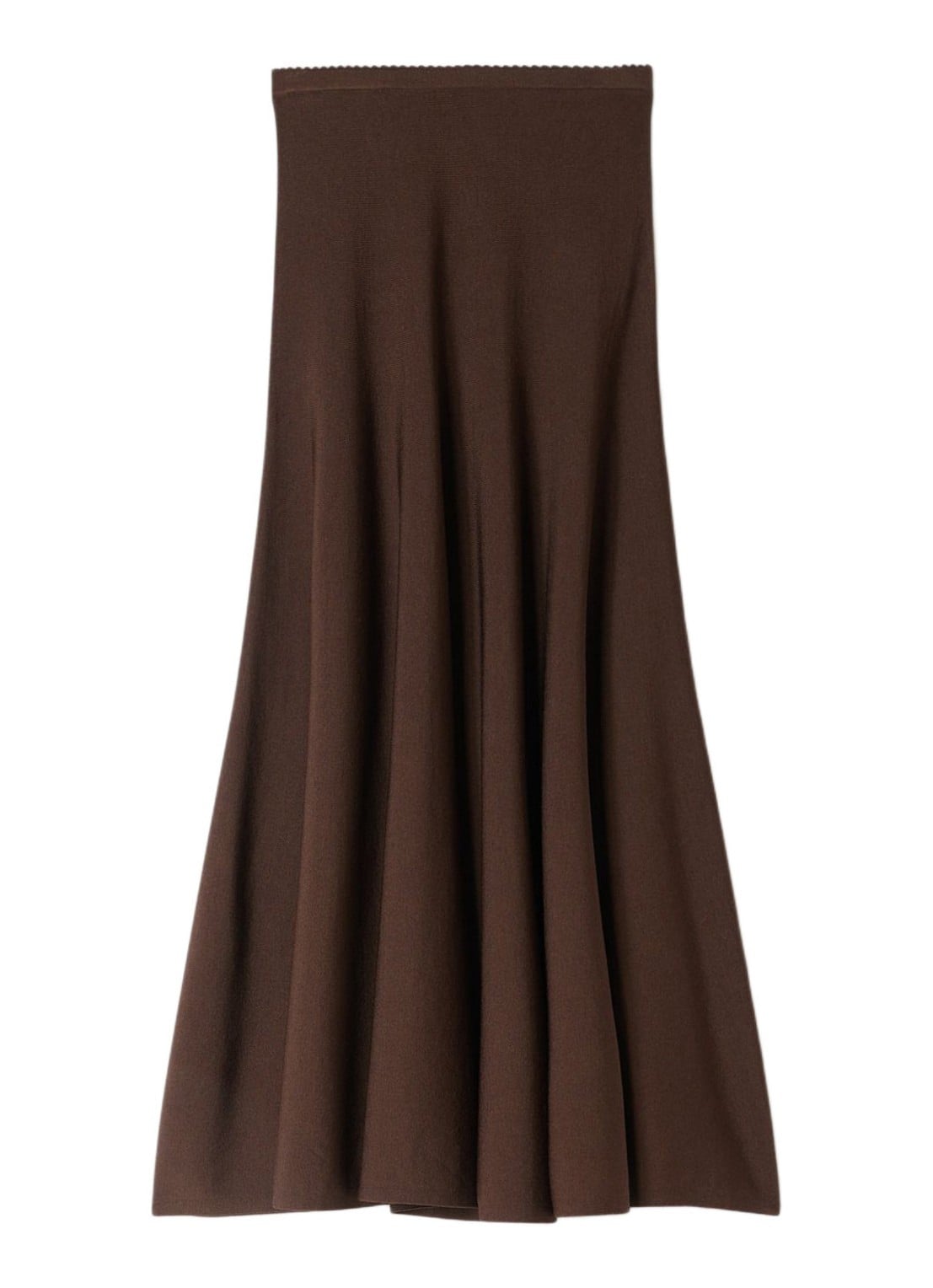 Sandro Midi rok met plooien - voorkant bruin