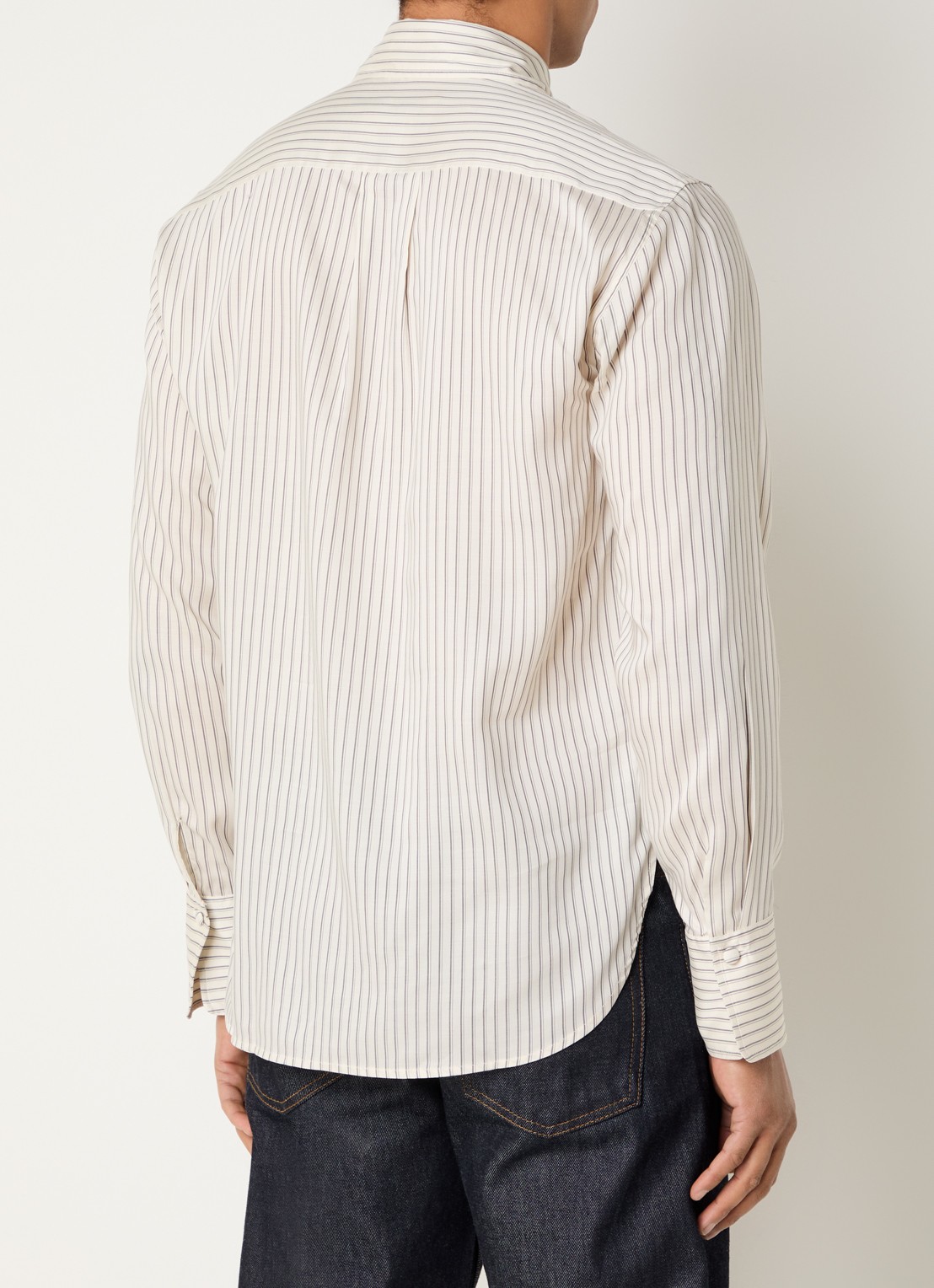 Sandro Overhemd met streepprint - achterkant beige