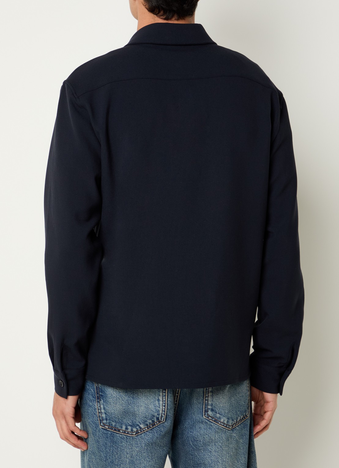 Sandro Overshirt met borstzakken - achterkant 3 donkerblauw