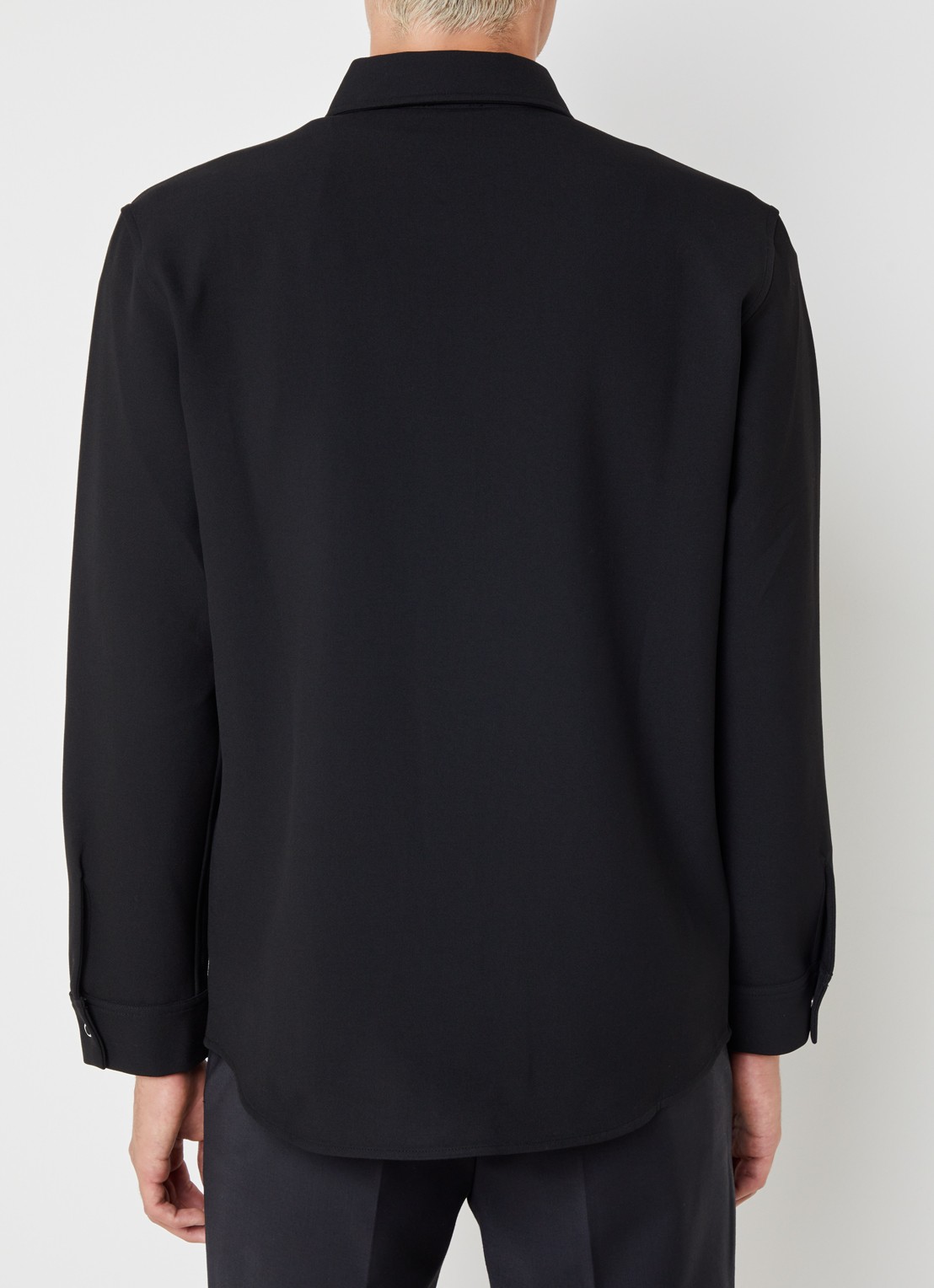 Sandro Overshirt met stretch - achterkant zwart