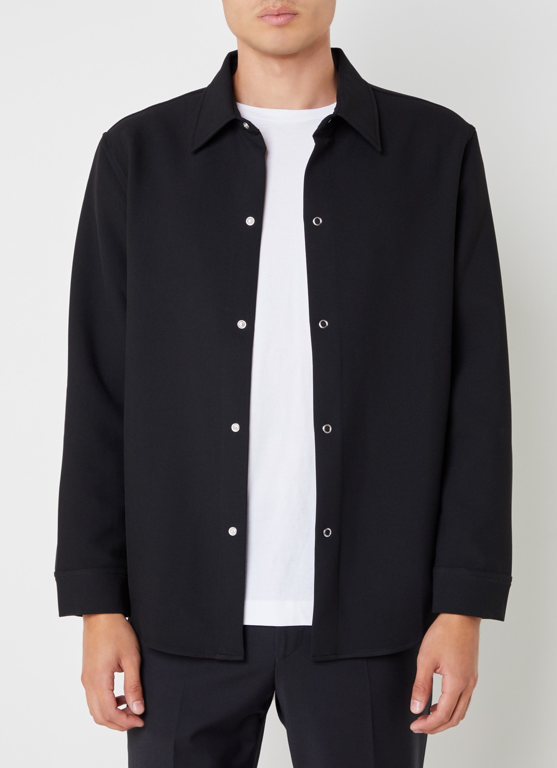 Sandro Overshirt met stretch - detail 2 zwart