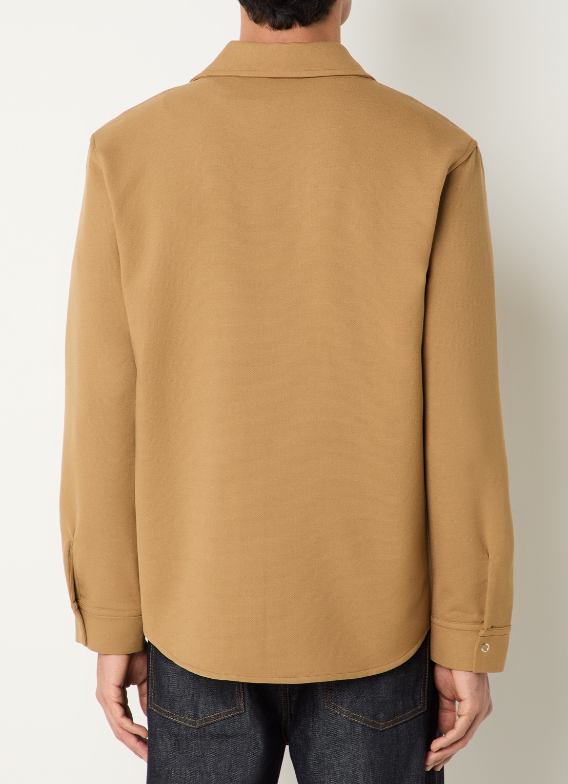 Sandro Overshirt met stretch - achterkant camel