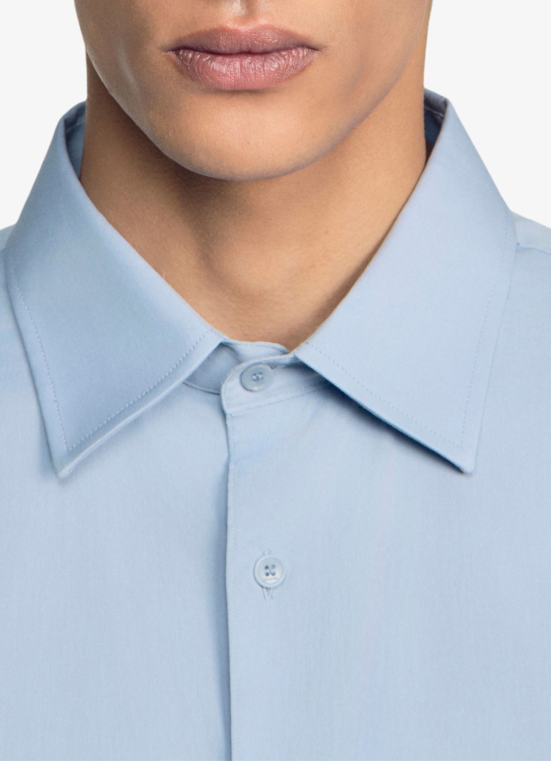Sandro Oversized fit overhemd met borstzak - detail 5 blauwgrijs