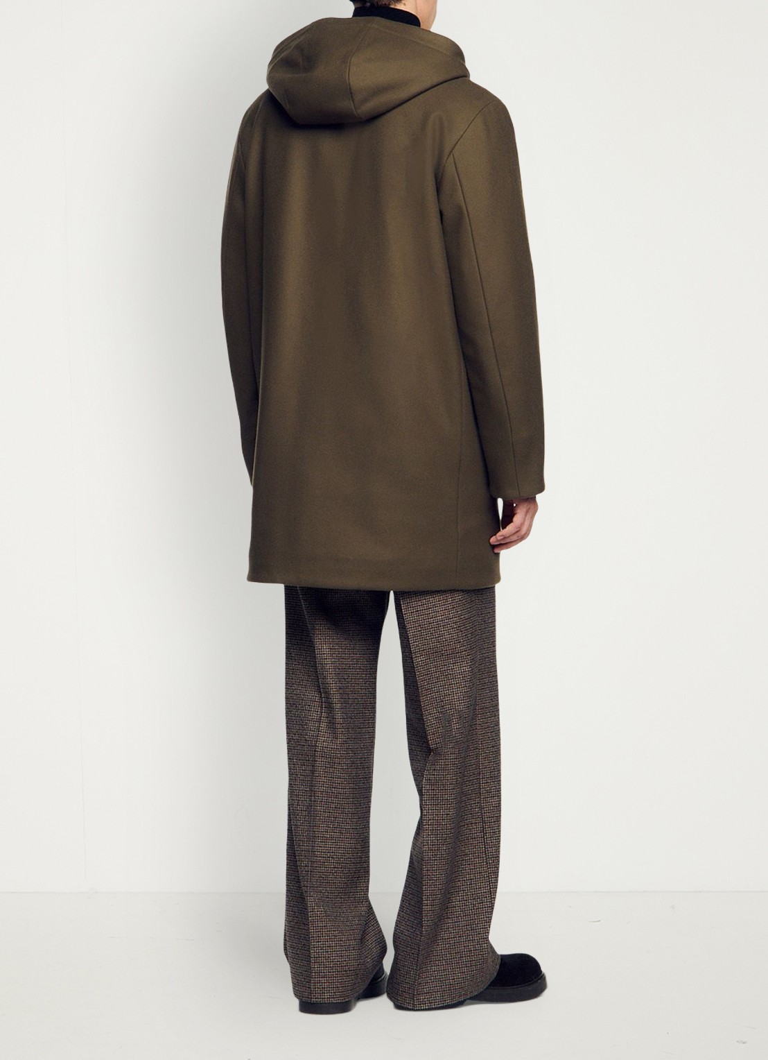 Sandro Parka in wolblend - achterkant 6 taupe