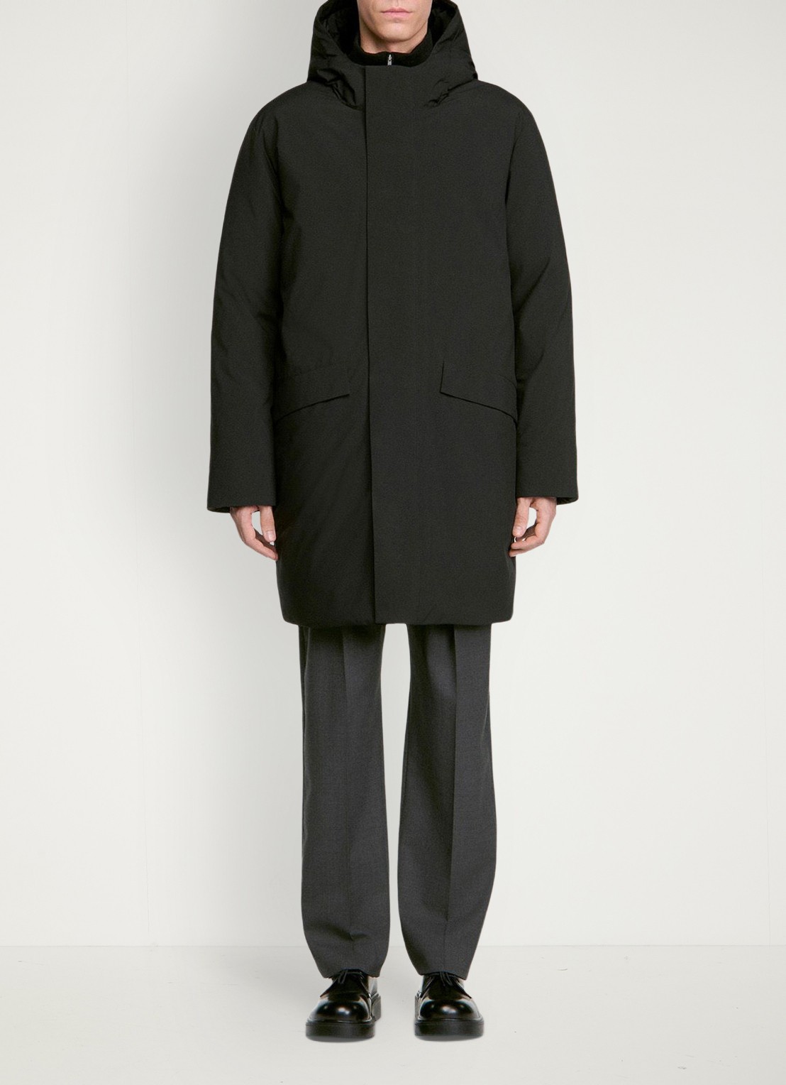 Sandro Parka met klepzakken - voorkant 3 zwart