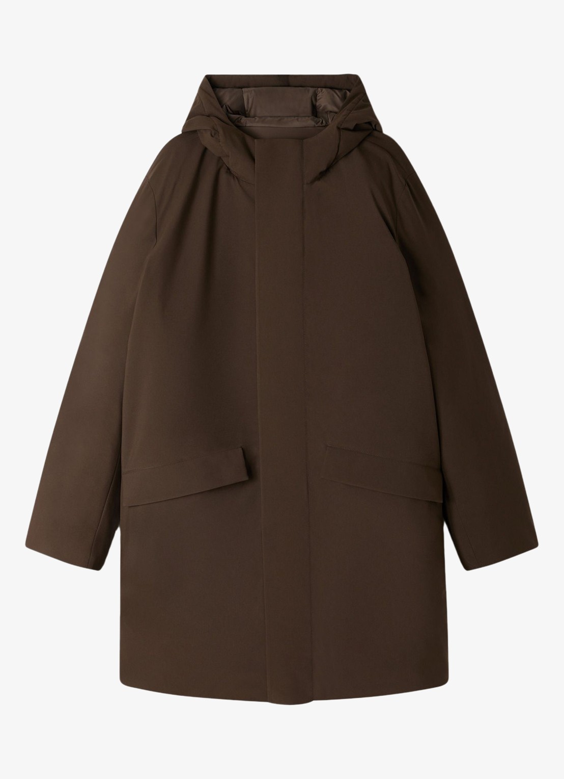 Sandro Parka met klepzakken - voorkant 5 taupe
