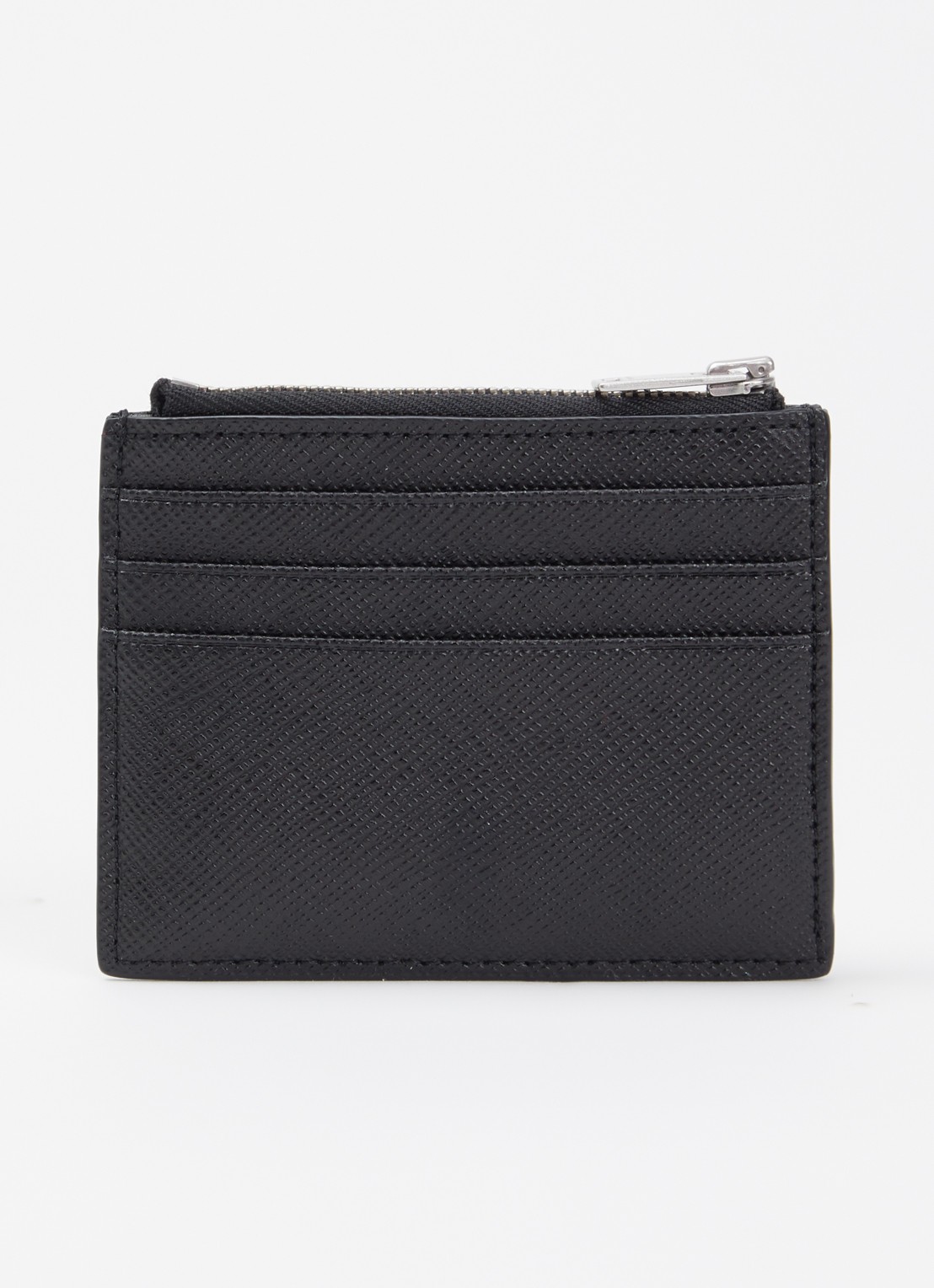 Sandro Pasjeshouder van leer - achterkant 3 black / zwart