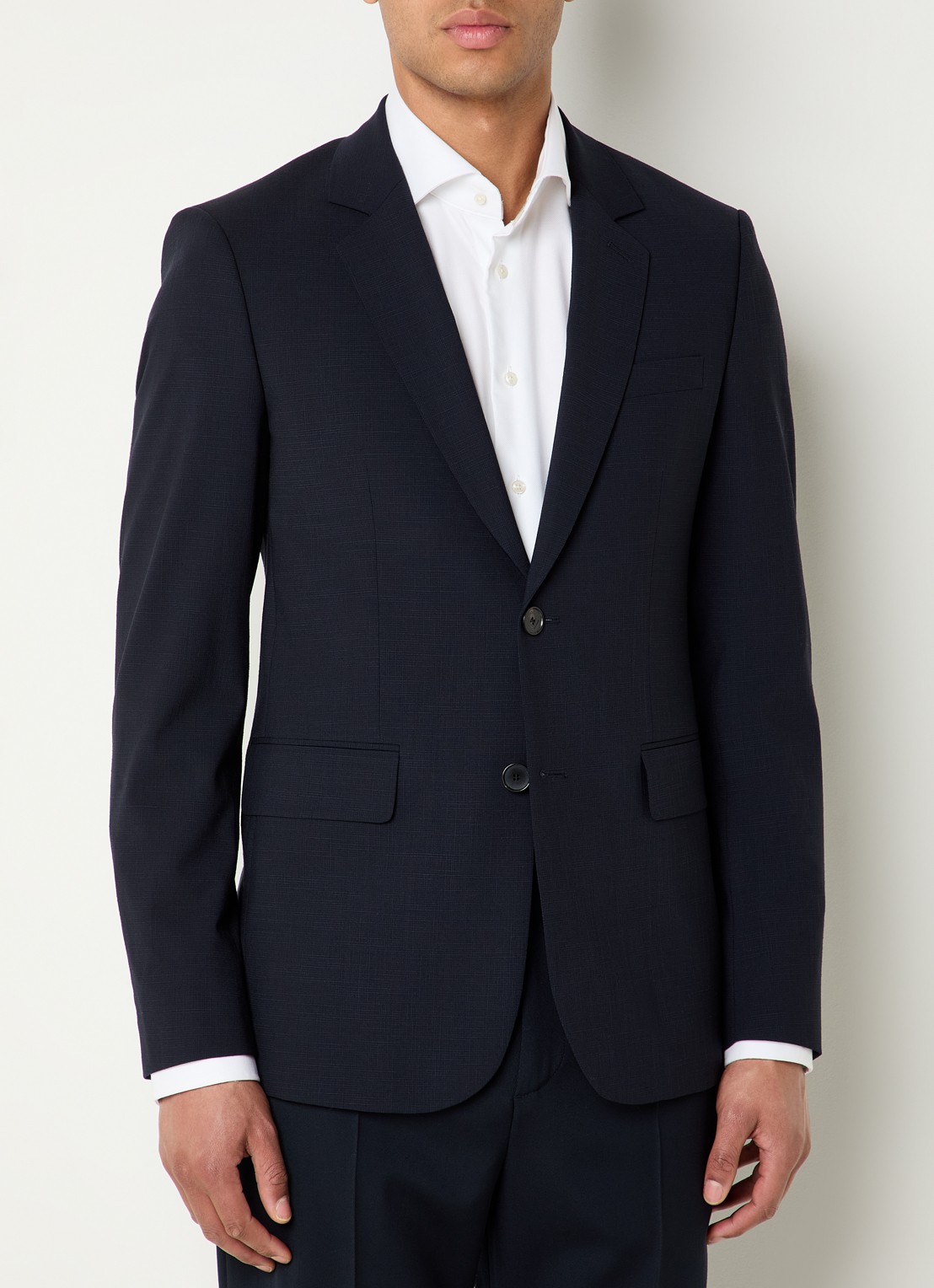 Sandro Regular fit colbert met klepzakken - detail 4 donkerblauw