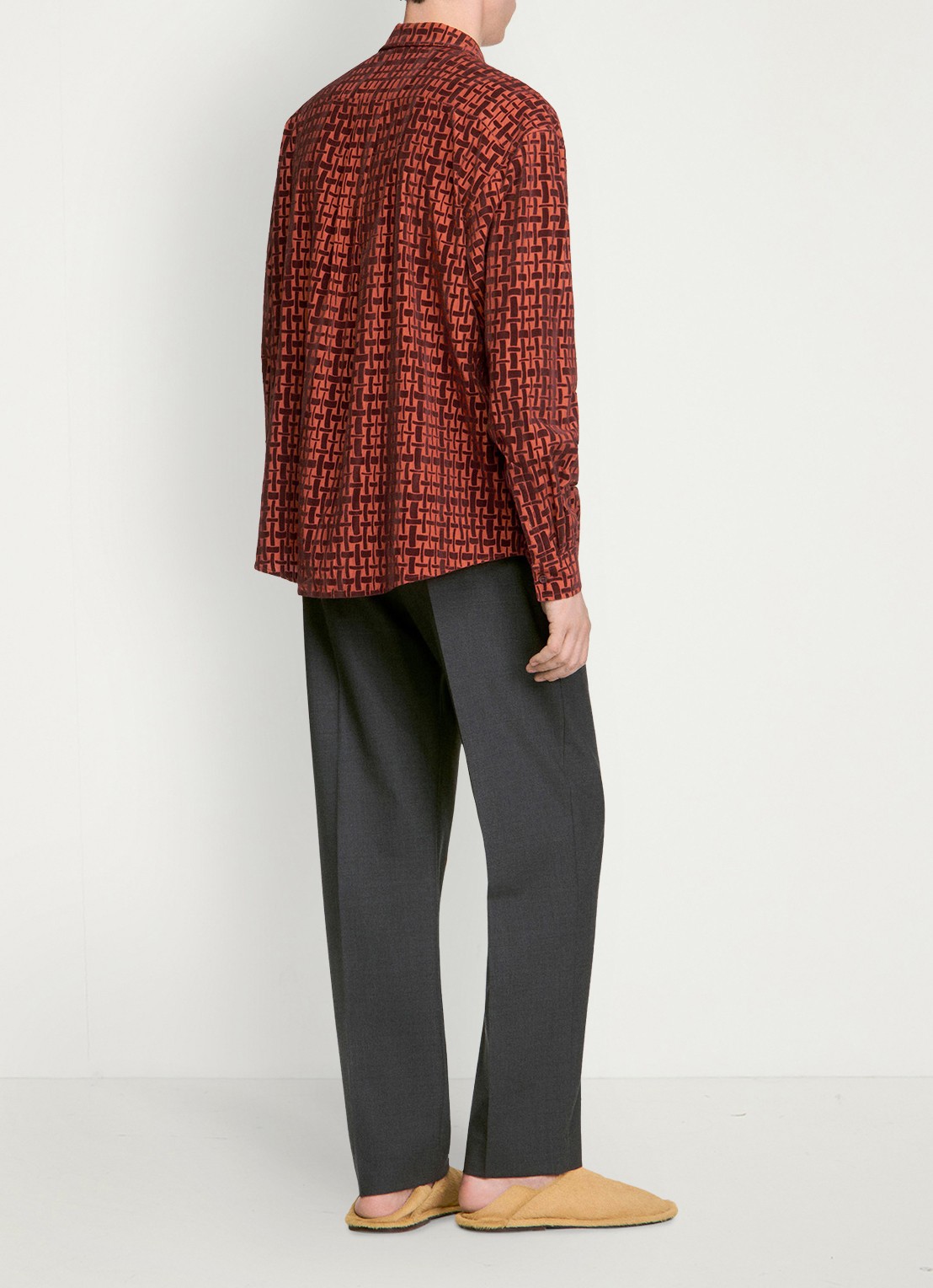Sandro Regular fit overhemd met print - achterkant 4 rood