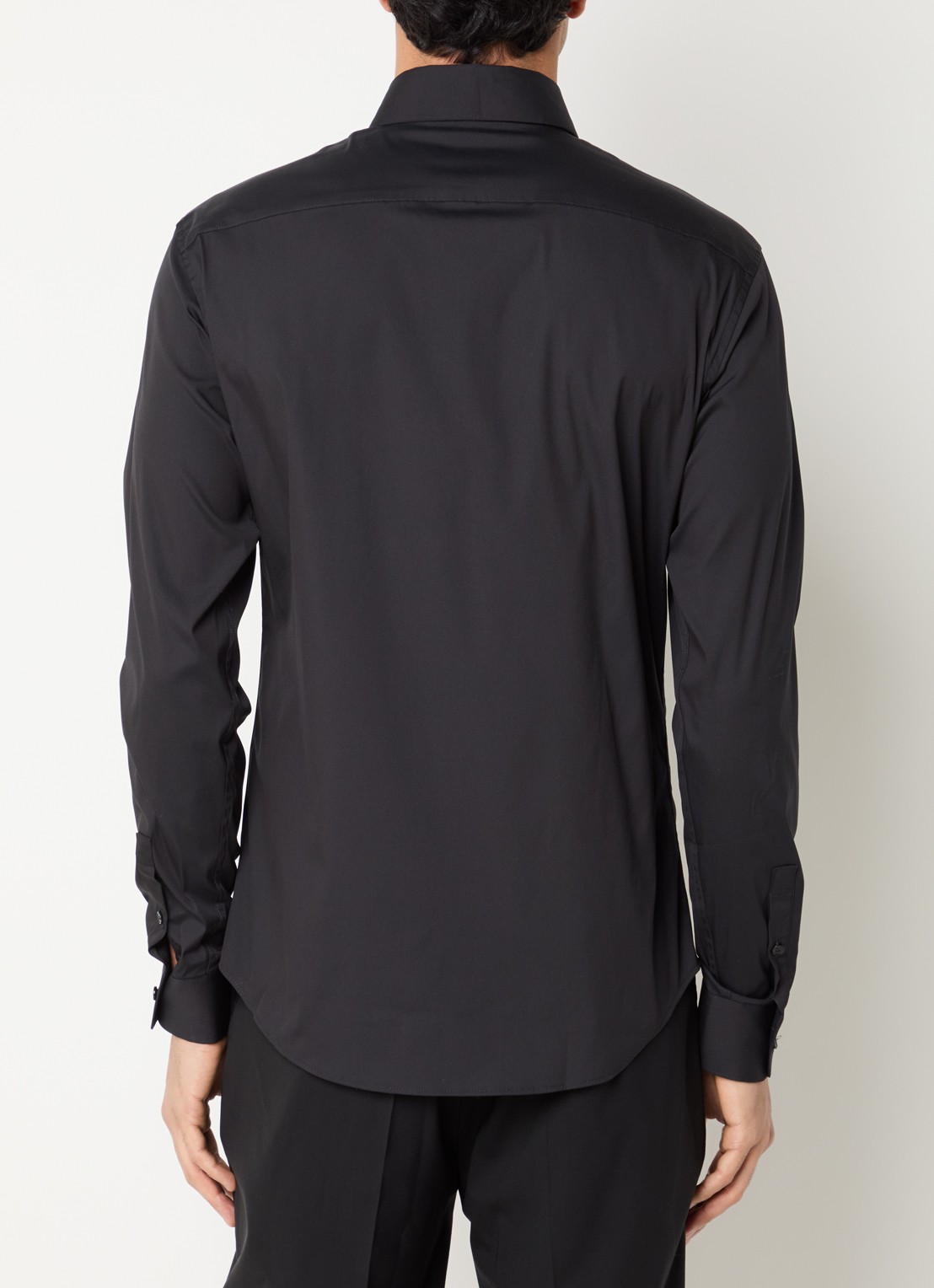 Sandro Regular fit overhemd met stretch - achterkant 3 zwart