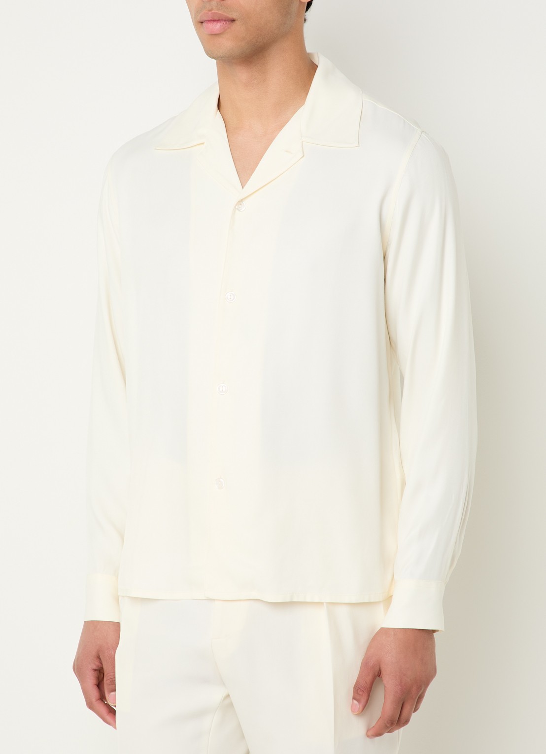 Sandro Regular fit overhemd  - detail 4 creme