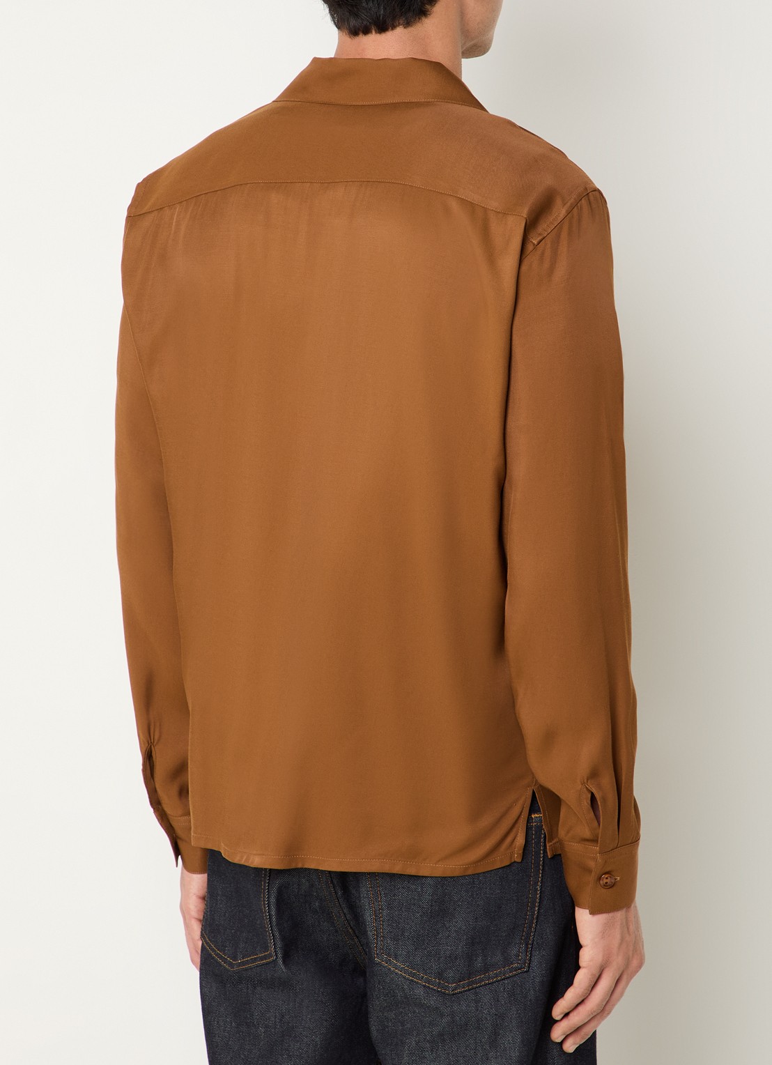 Sandro Regular fit overhemd  - achterkant 3 cognac