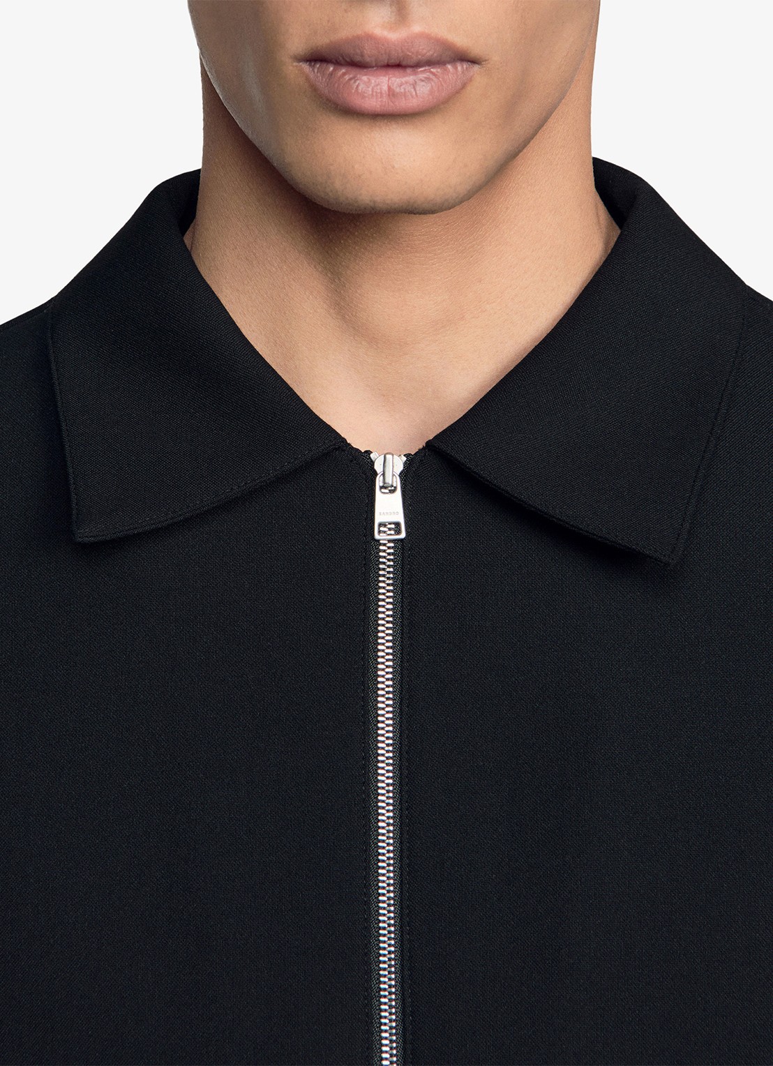 Sandro Regular fit overshirt - detail 2 zwart