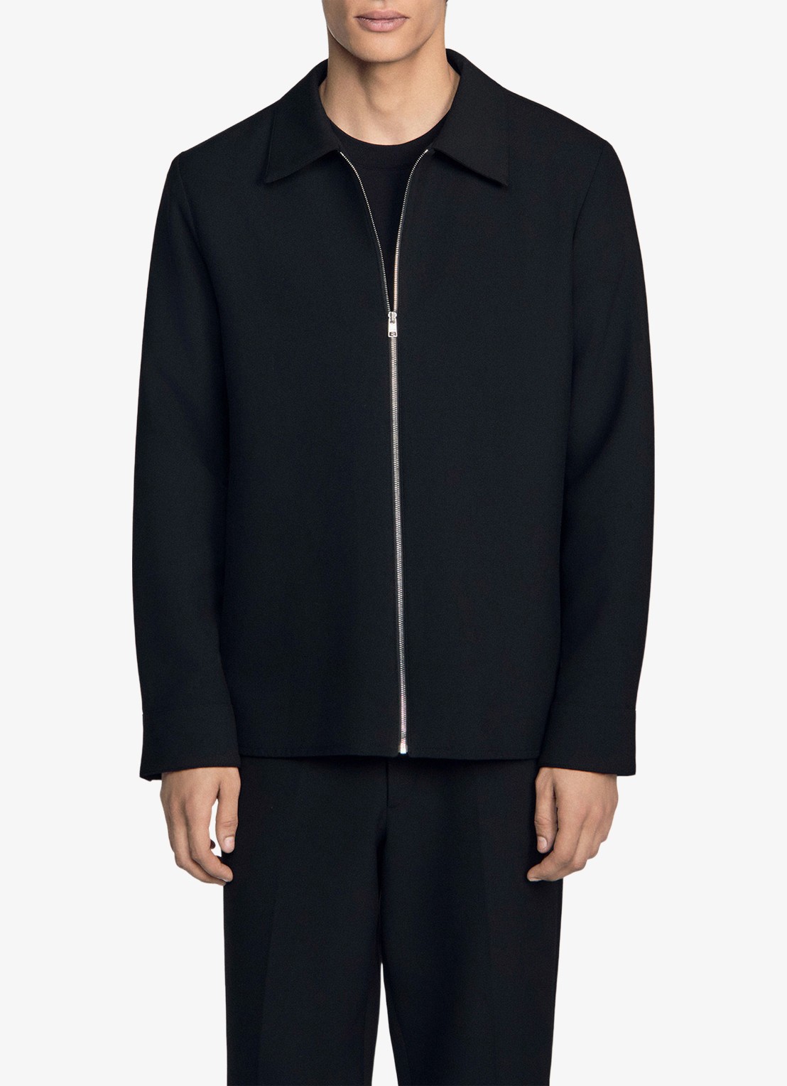 Sandro Regular fit overshirt - detail 3 zwart
