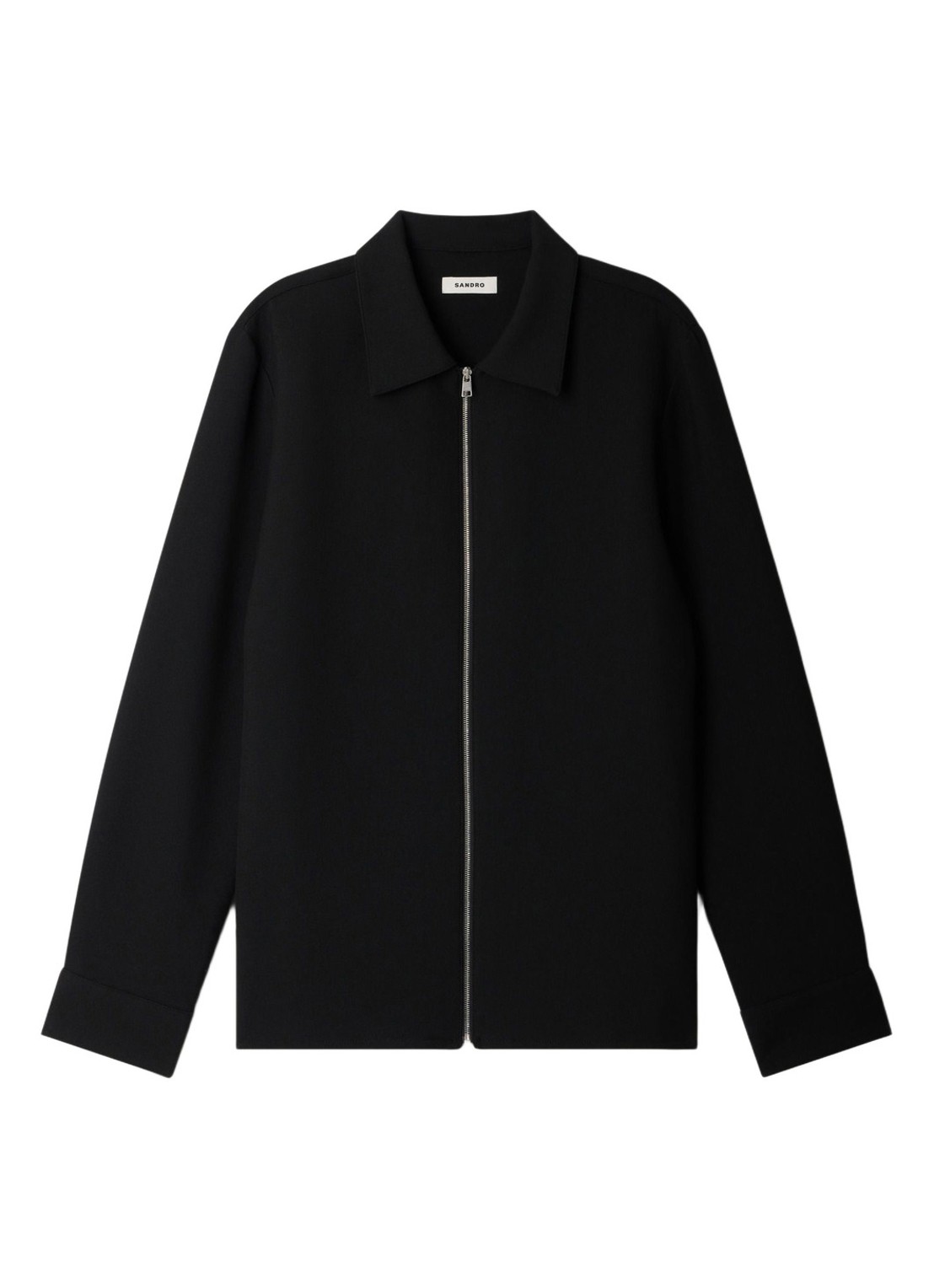 Sandro Regular fit overshirt - voorkant zwart