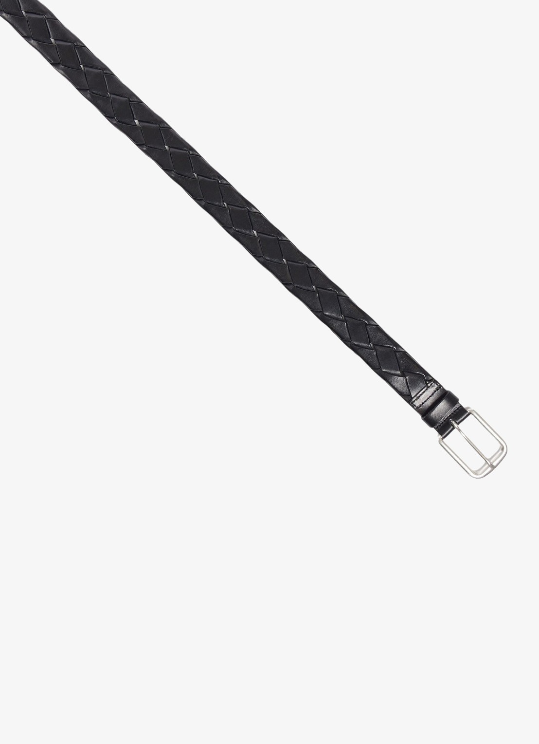 Sandro Riem van leer - detail zwart