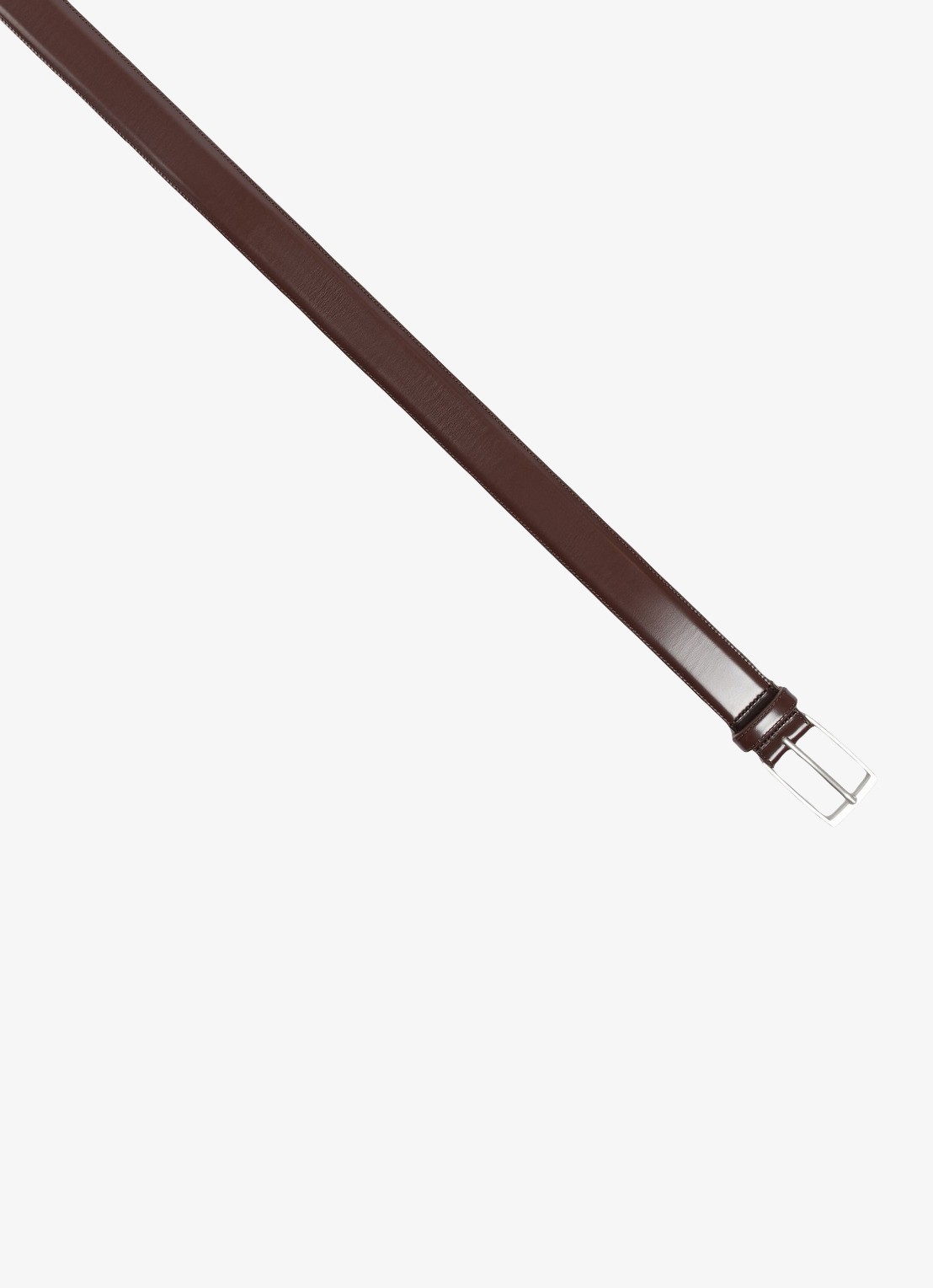 Sandro Riem van leer - voorkant 2 chocoladebruin