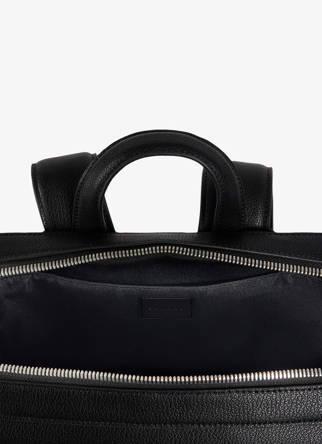 Sandro Rugzak met logo - detail black / zwart