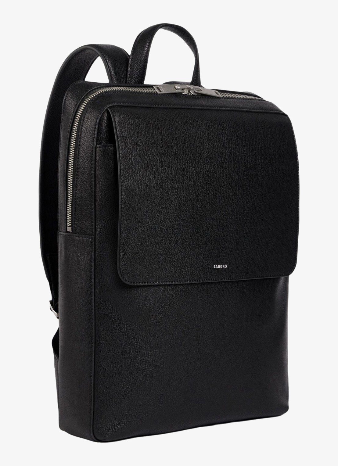 Sandro Rugzak met logo - detail 2 black / zwart