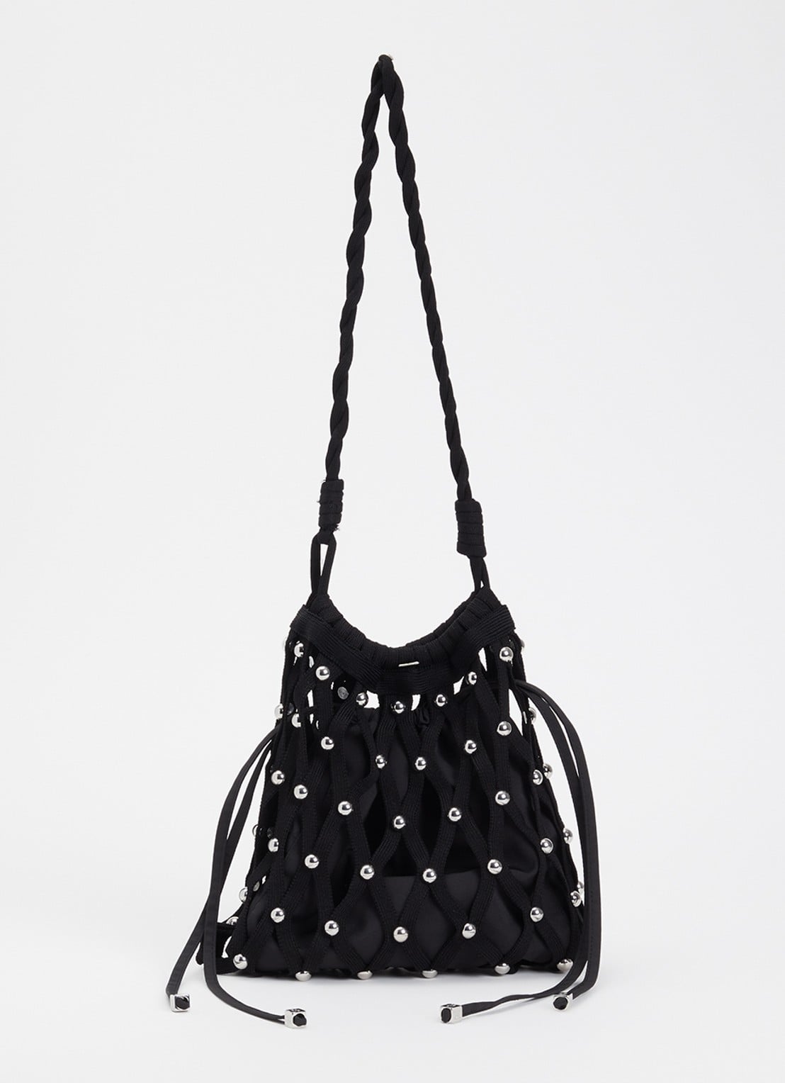 Sandro Schoudertas met studs - voorkant zwart