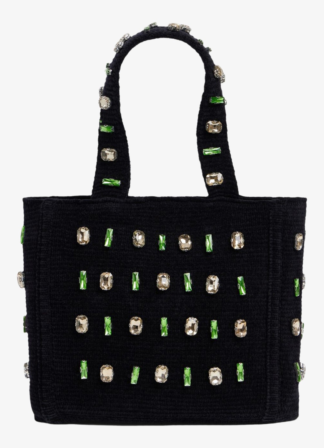 Sandro Shopper met strass - detail black / zwart
