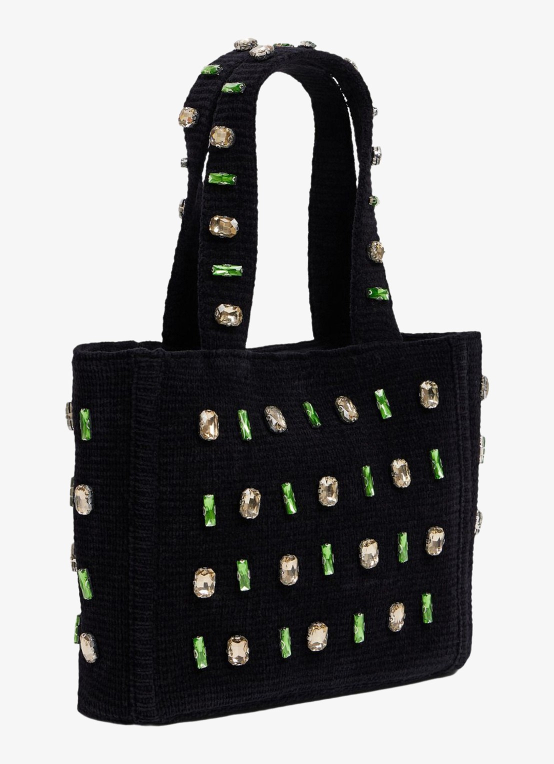 Sandro Shopper met strass - detail 2 black / zwart