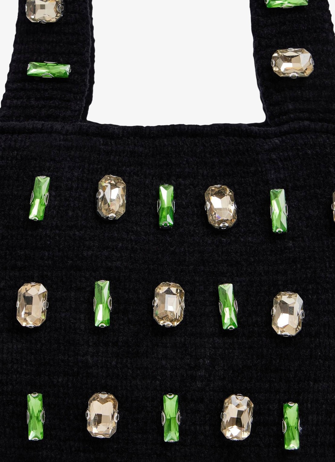 Sandro Shopper met strass - detail 3 black / zwart