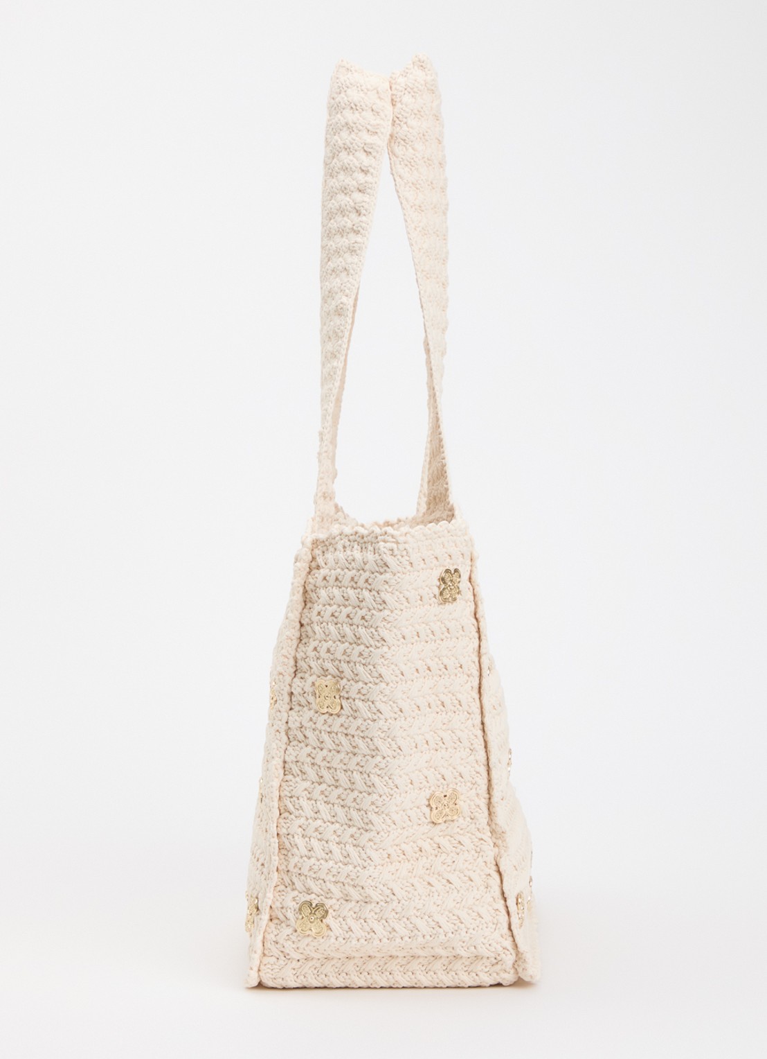 Sandro Shopper met studs - detail 3 beige