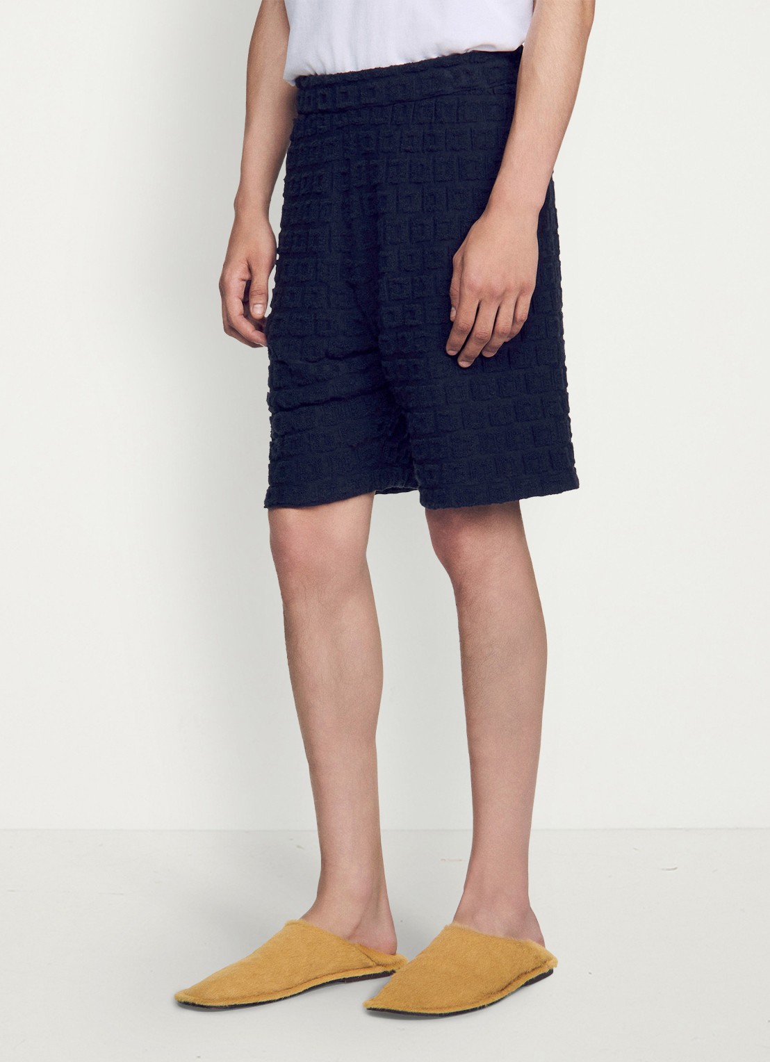Sandro Shorts met elastische band en steekzakken - detail 3 navy blue / blauw
