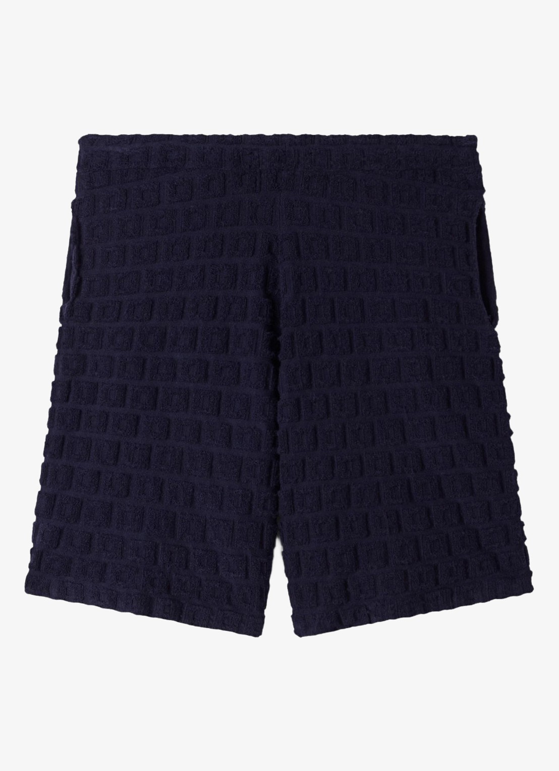 Sandro Shorts met elastische band en steekzakken - voorkant donkerblauw