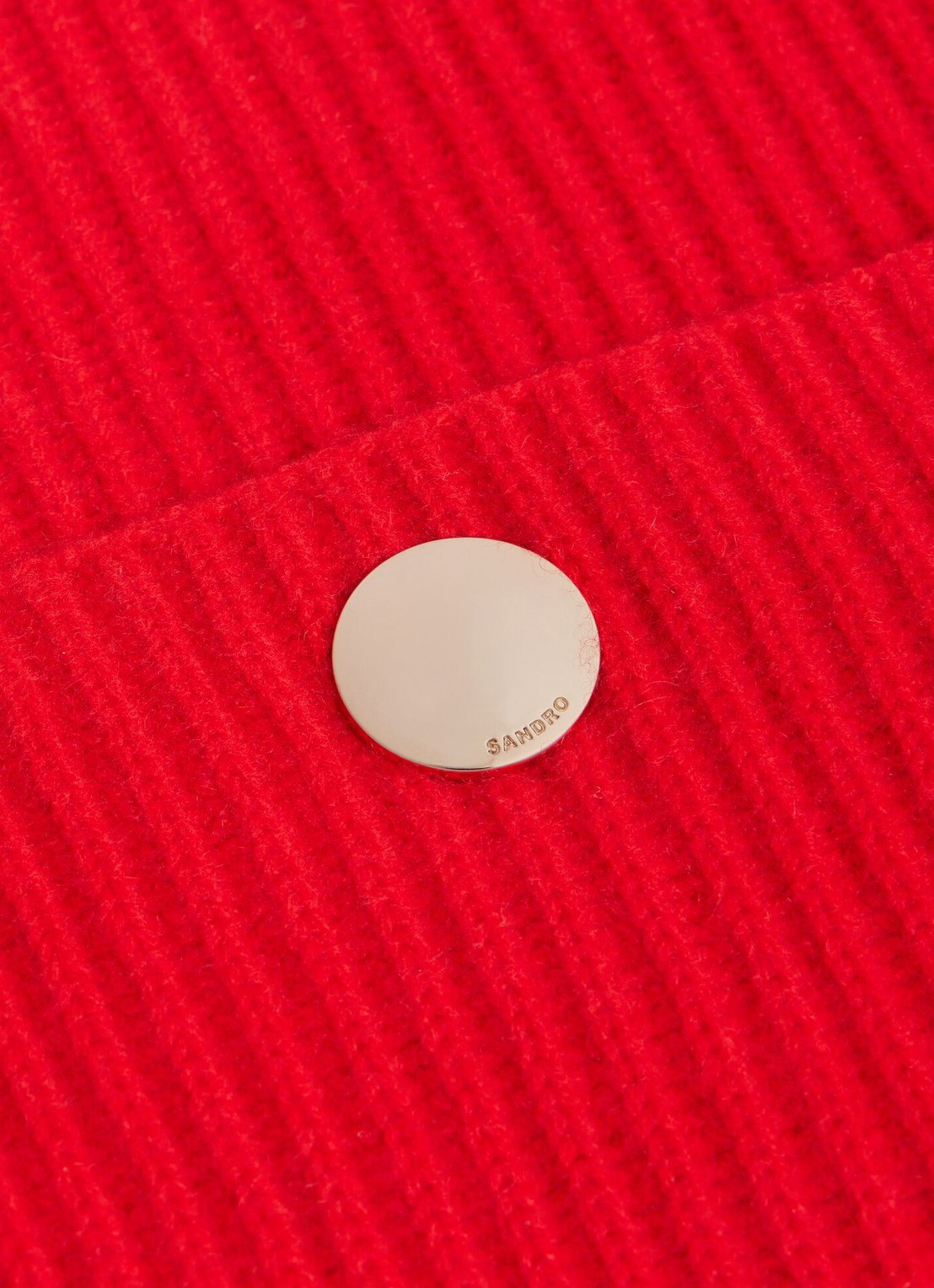 Sandro Sjaal in kasjmierblend - detail 2 rood