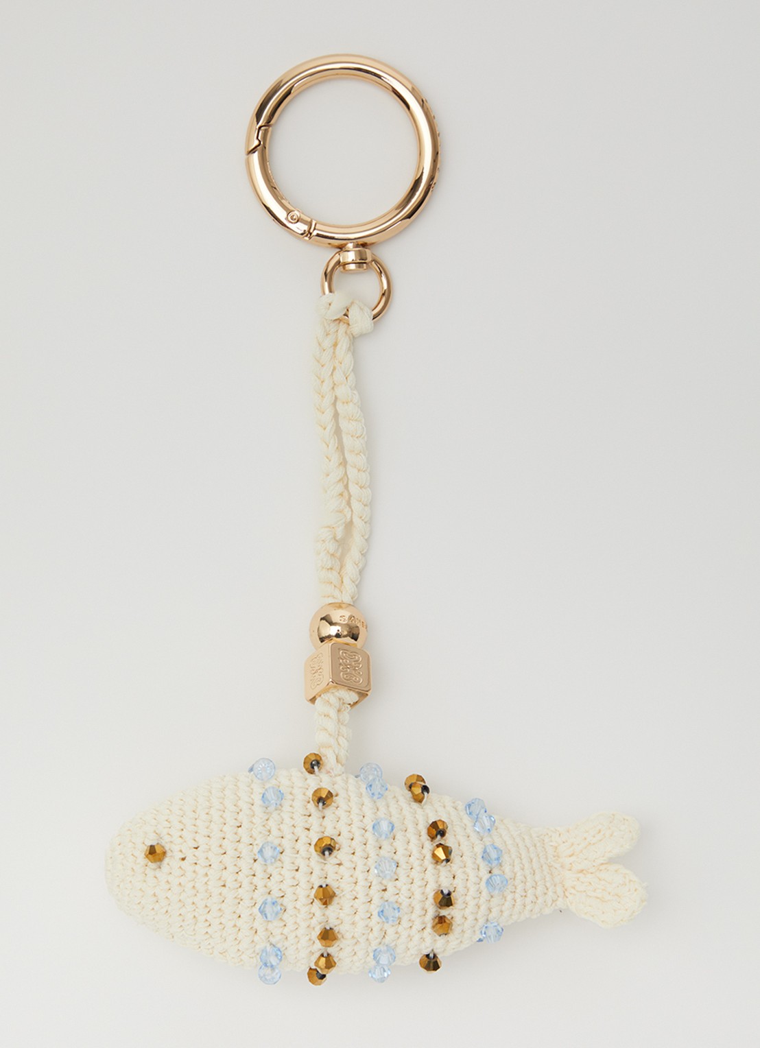Sandro Sleutelhanger van crochet - voorkant ivoor