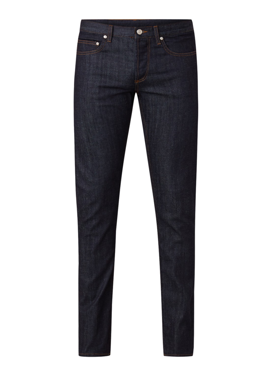 Sandro Slim fit jeans met donkere wassing - voorkant indigo