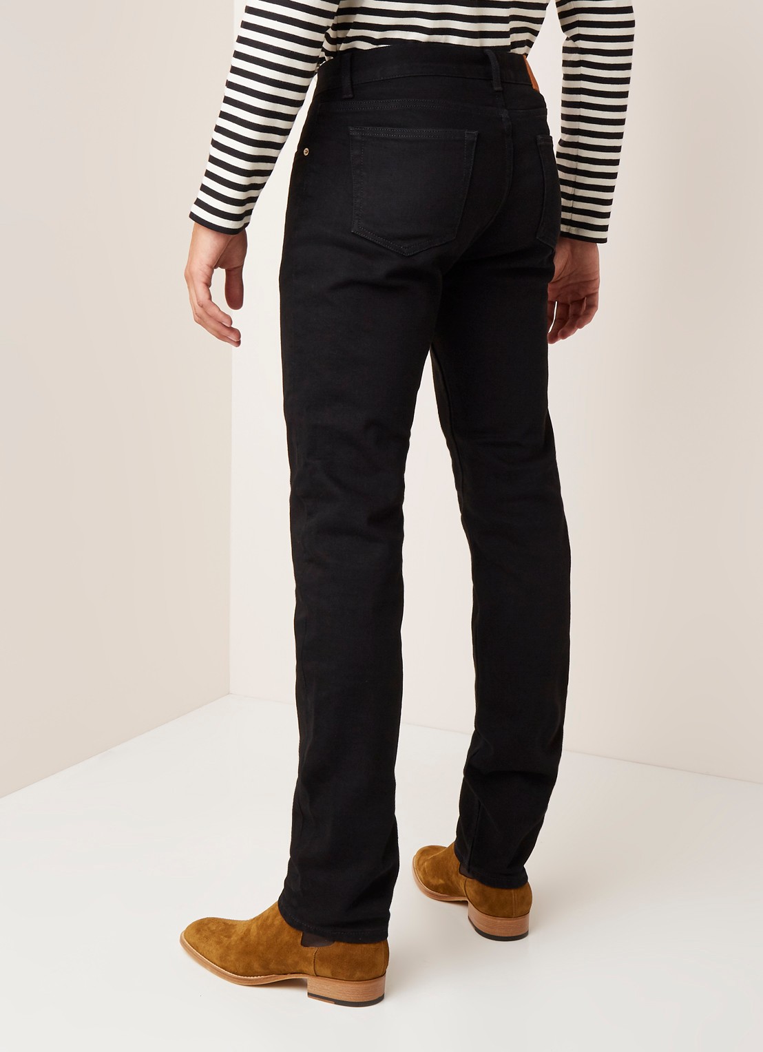 Sandro Slim fit jeans met stretch - achterkant 3 zwart