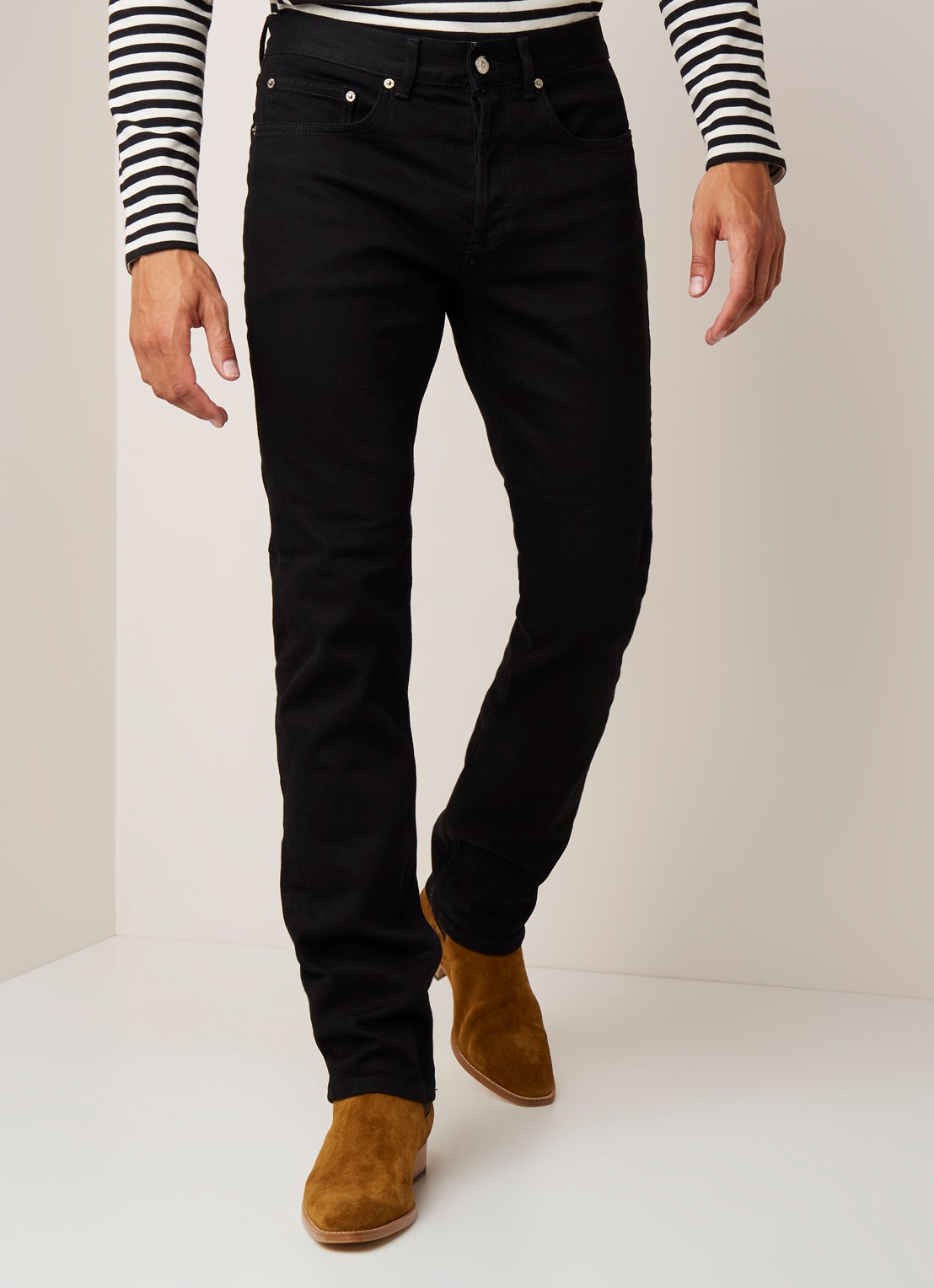 Sandro Slim fit jeans met stretch - detail 5 zwart