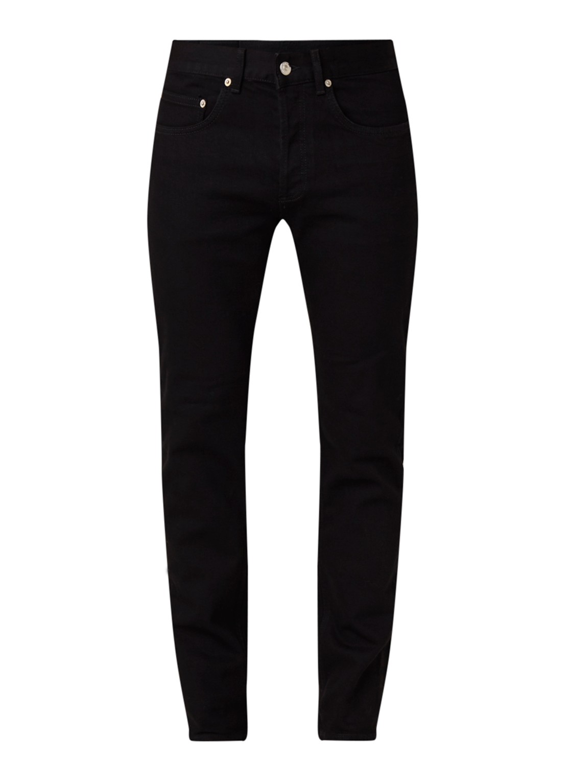 Sandro Slim fit jeans met stretch - voorkant zwart