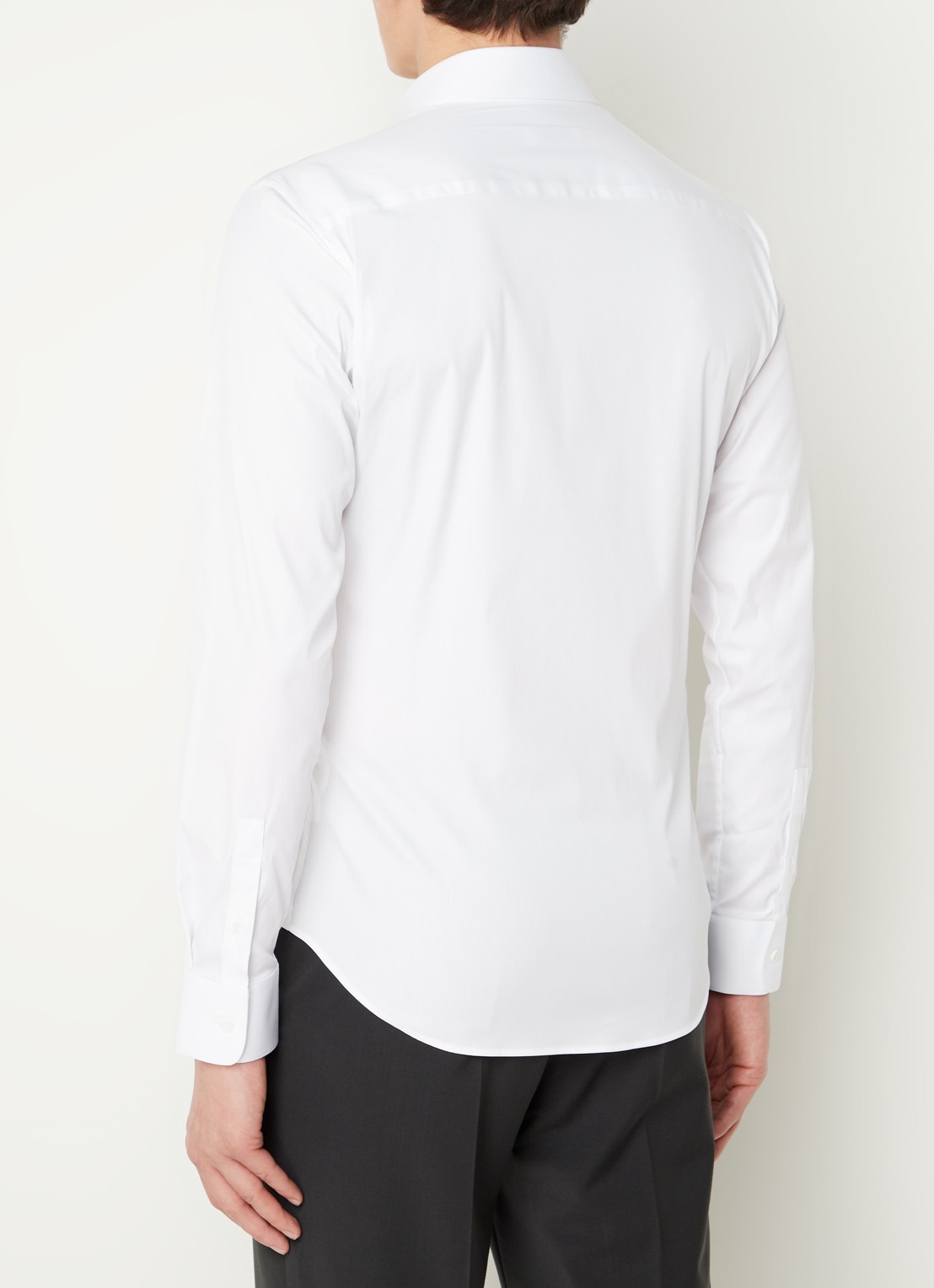 Sandro Slim fit overhemd met stretch - achterkant 4 wit