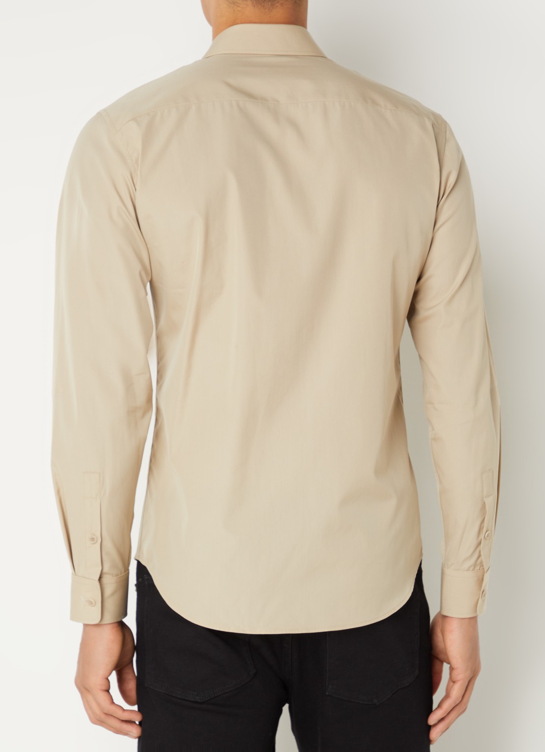 Sandro Slim fit overhemd - achterkant 3 beige