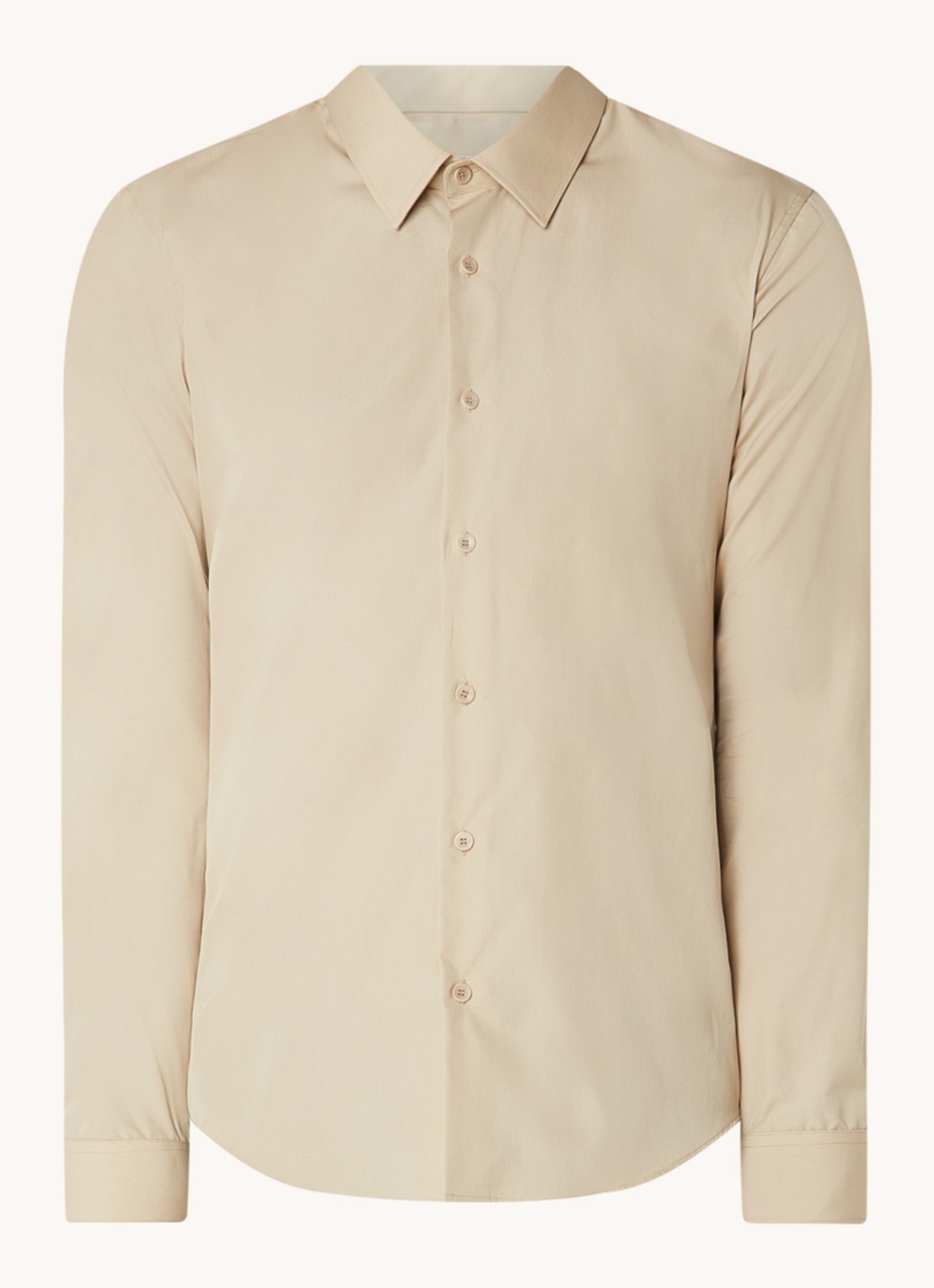 Sandro Slim fit overhemd - voorkant beige