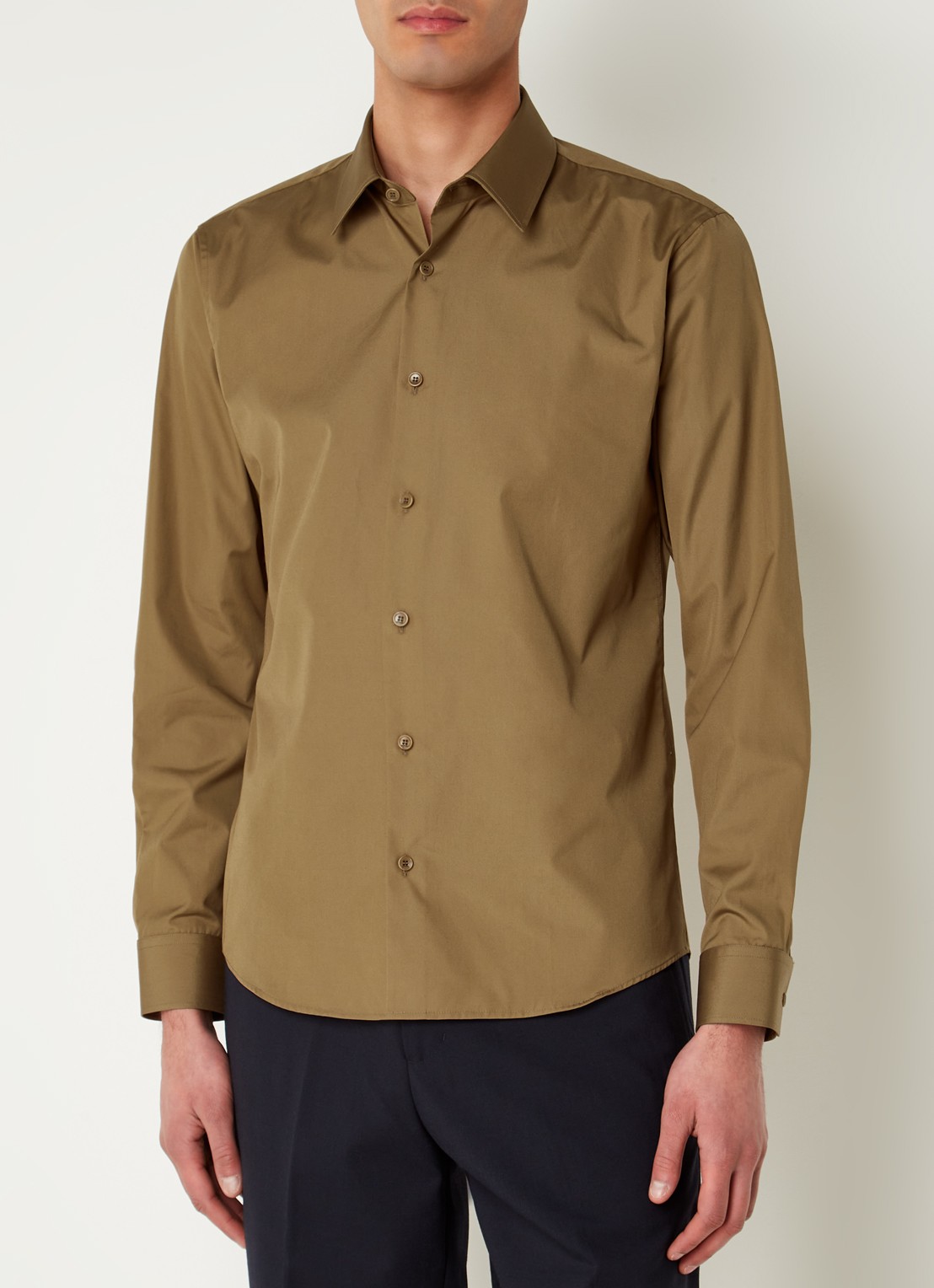 Sandro Slim fit overhemd - detail 3 camel